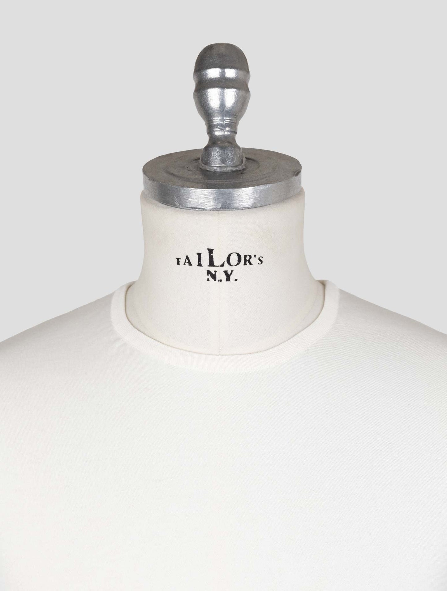 Kiton Knt White Cotton T-Shirt