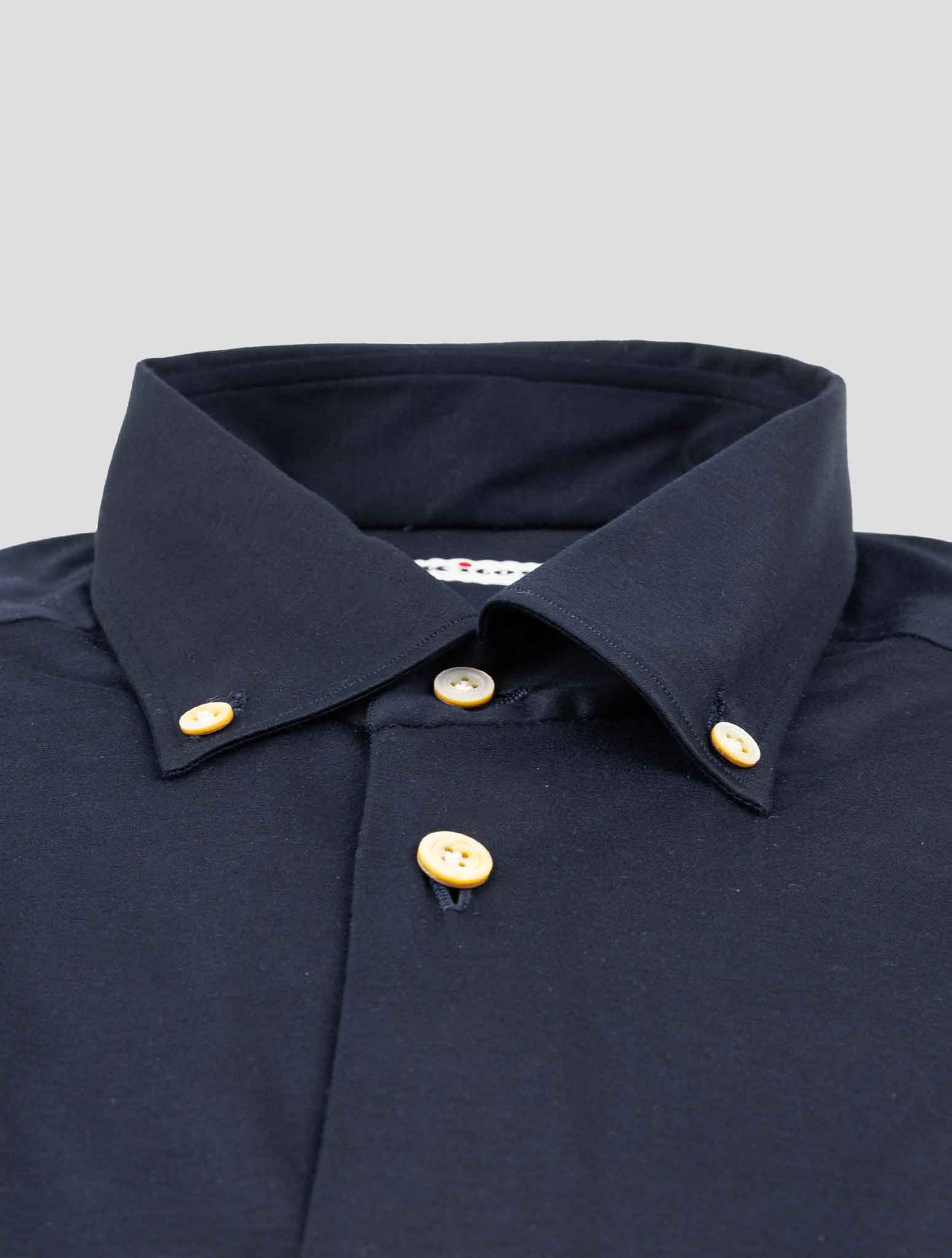 Kiton Blue Cotton Shirt