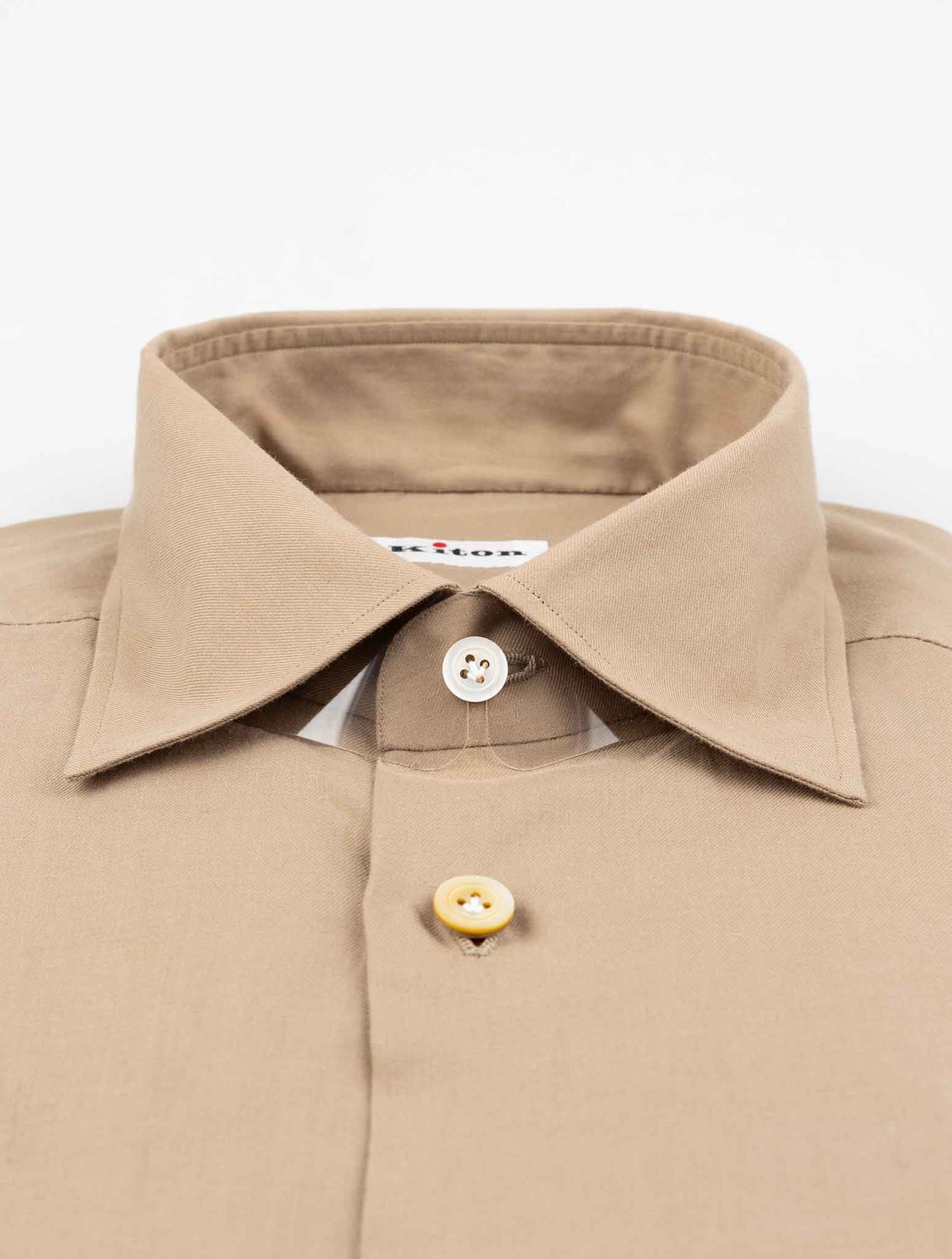 Kiton Brown Cotton Shirt