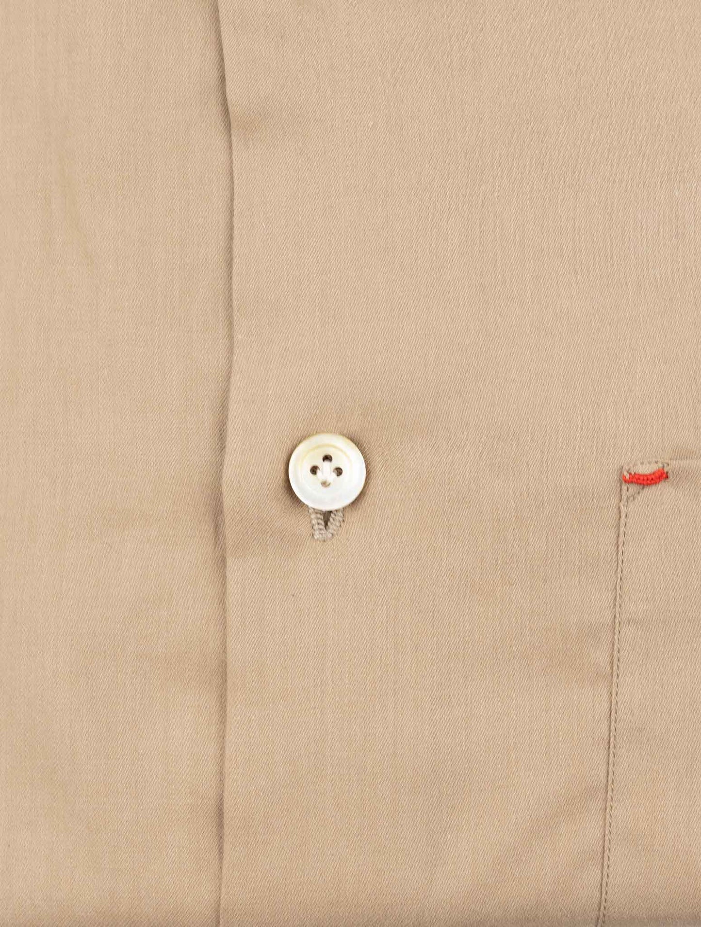 Kiton Brown Cotton Shirt