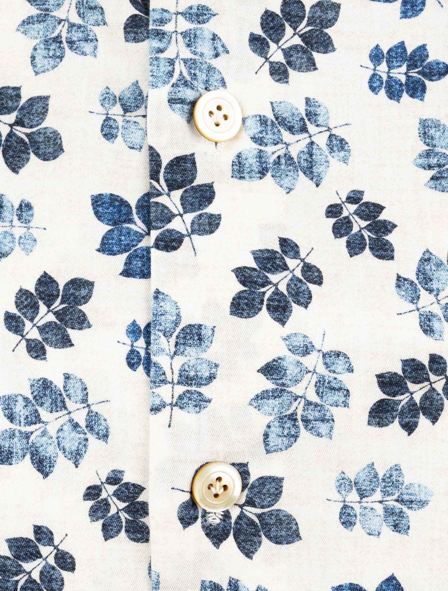 Kiton Blue White Cotton Shirt