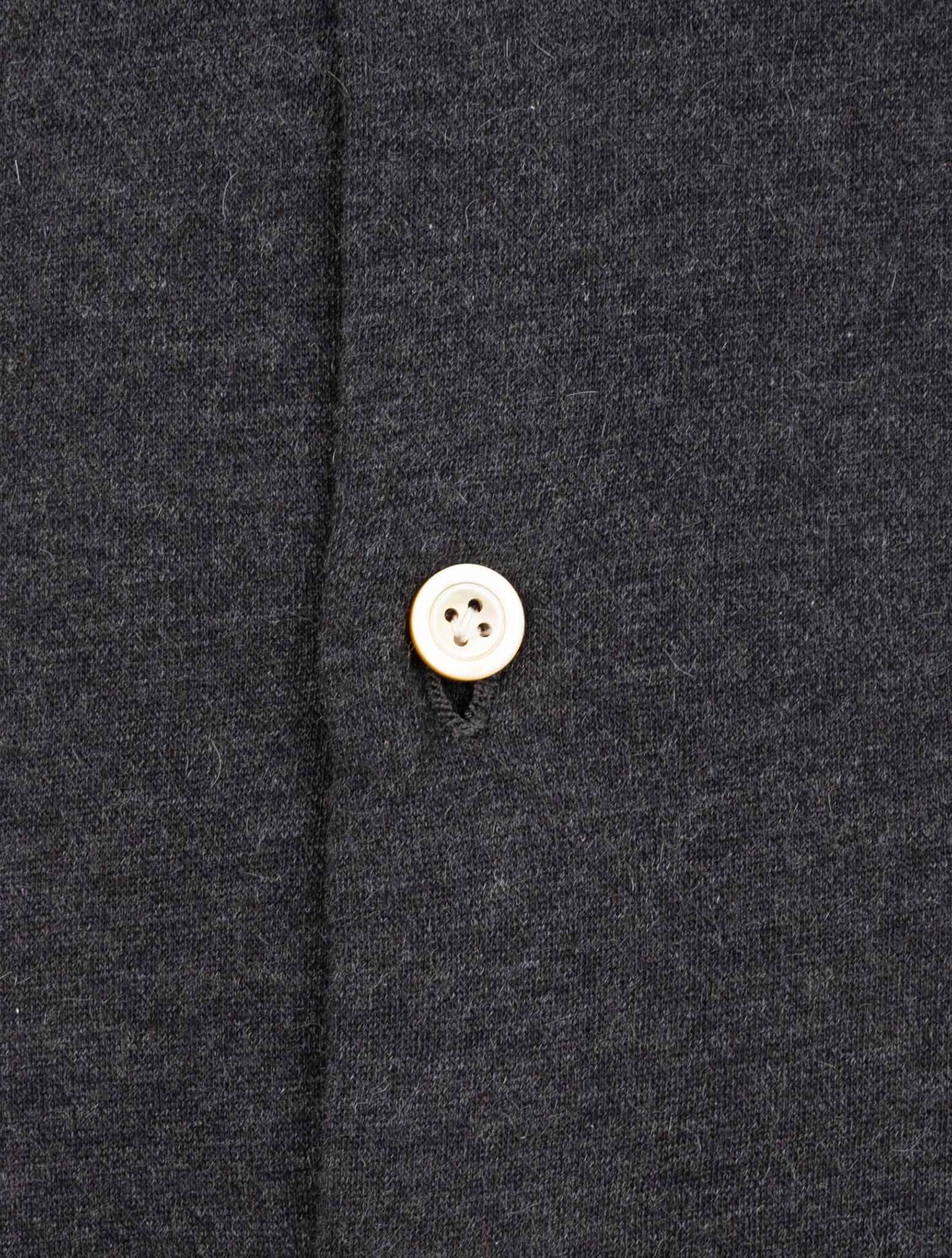 Kiton Dark Gray Cotton Cashmere Shirt