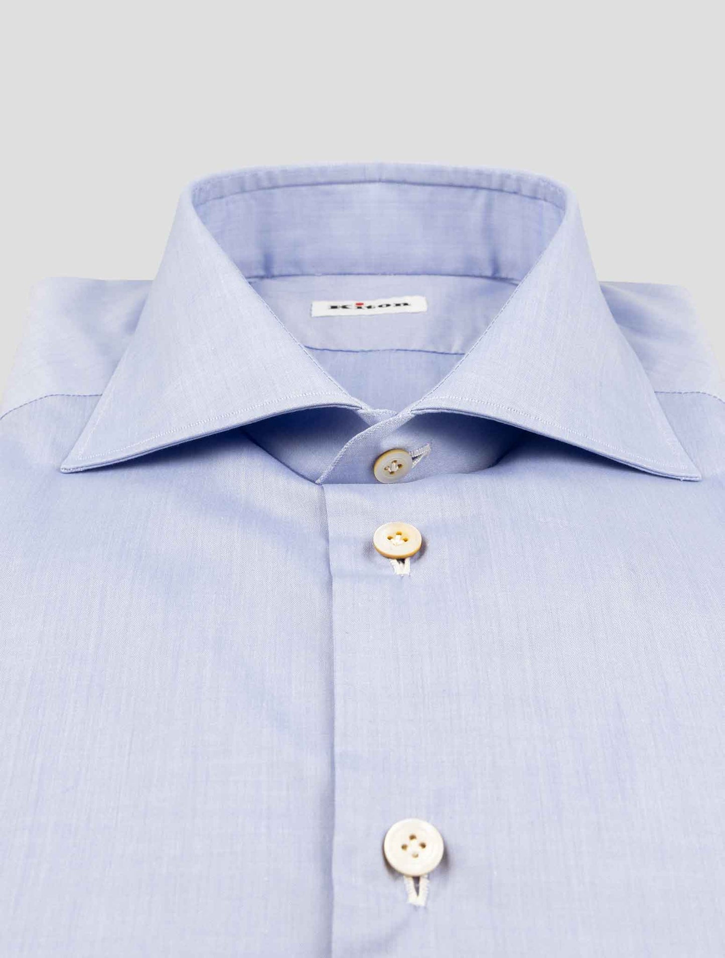 Kiton Light Blue Cotton Shirt