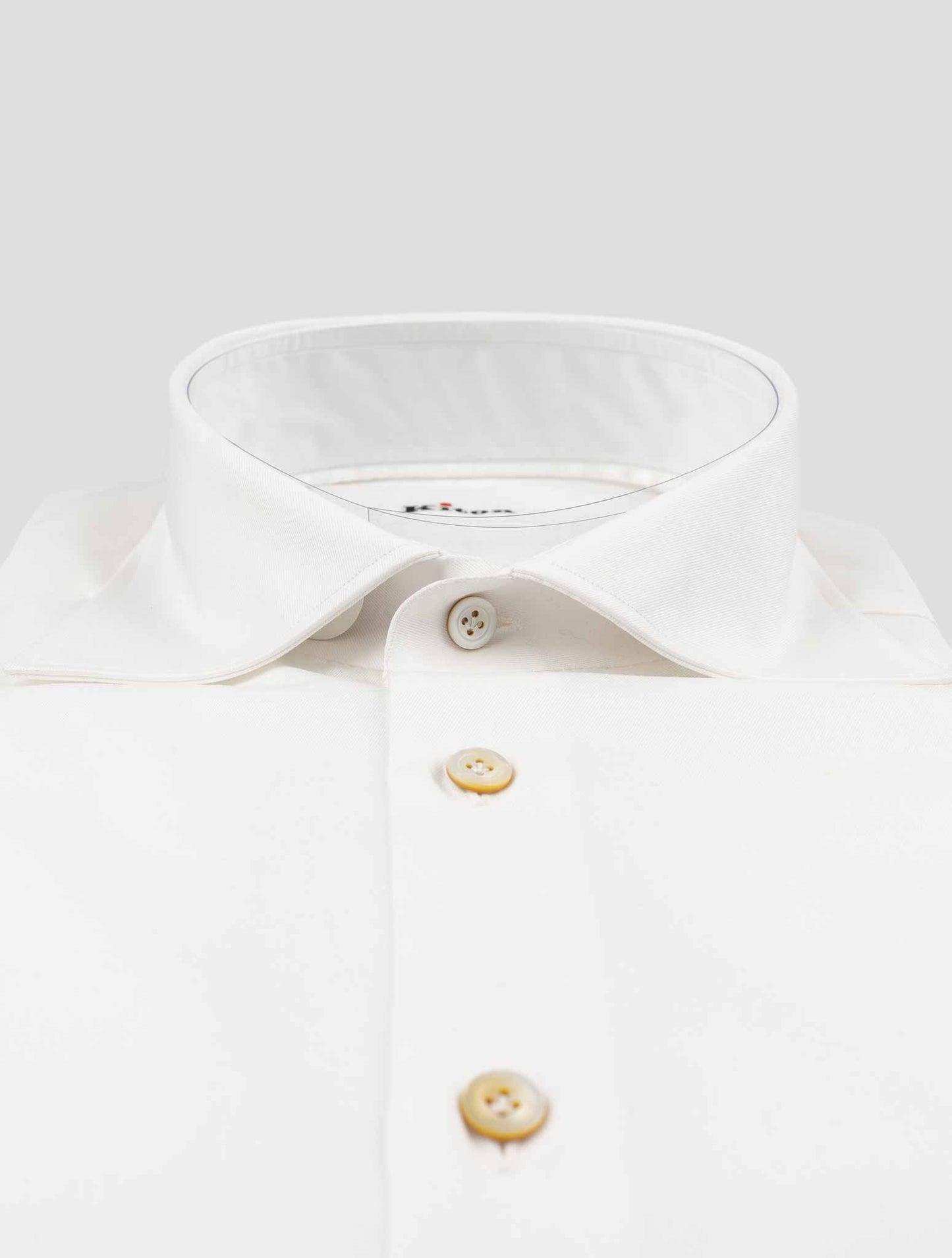 Kiton White Cotton Shirt