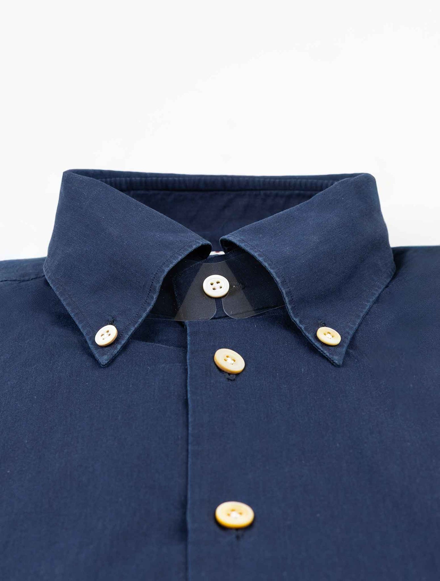 Kiton Blue Cotton Shirt