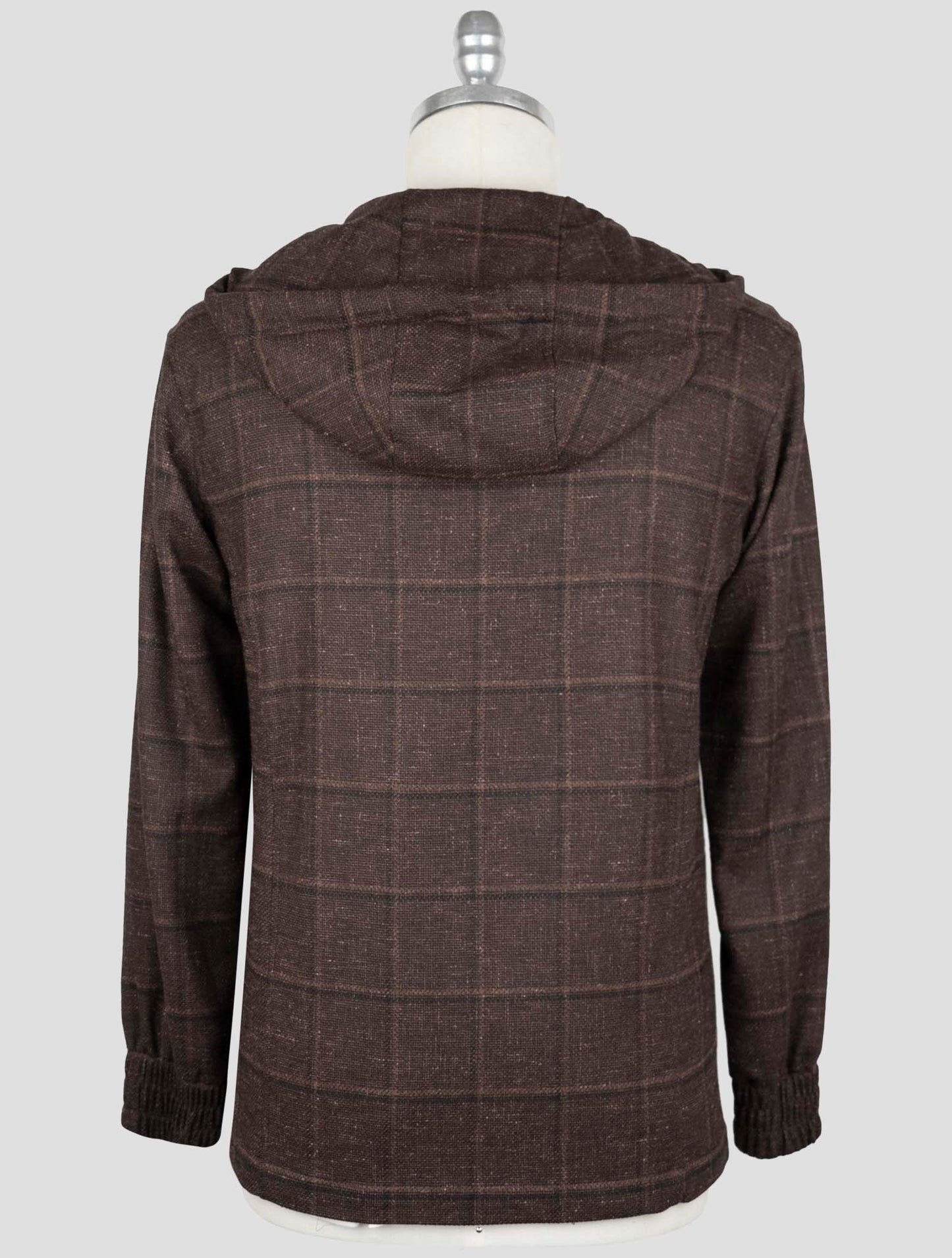 Kiton Brown Virgin Wool Linen Shirt Mariano