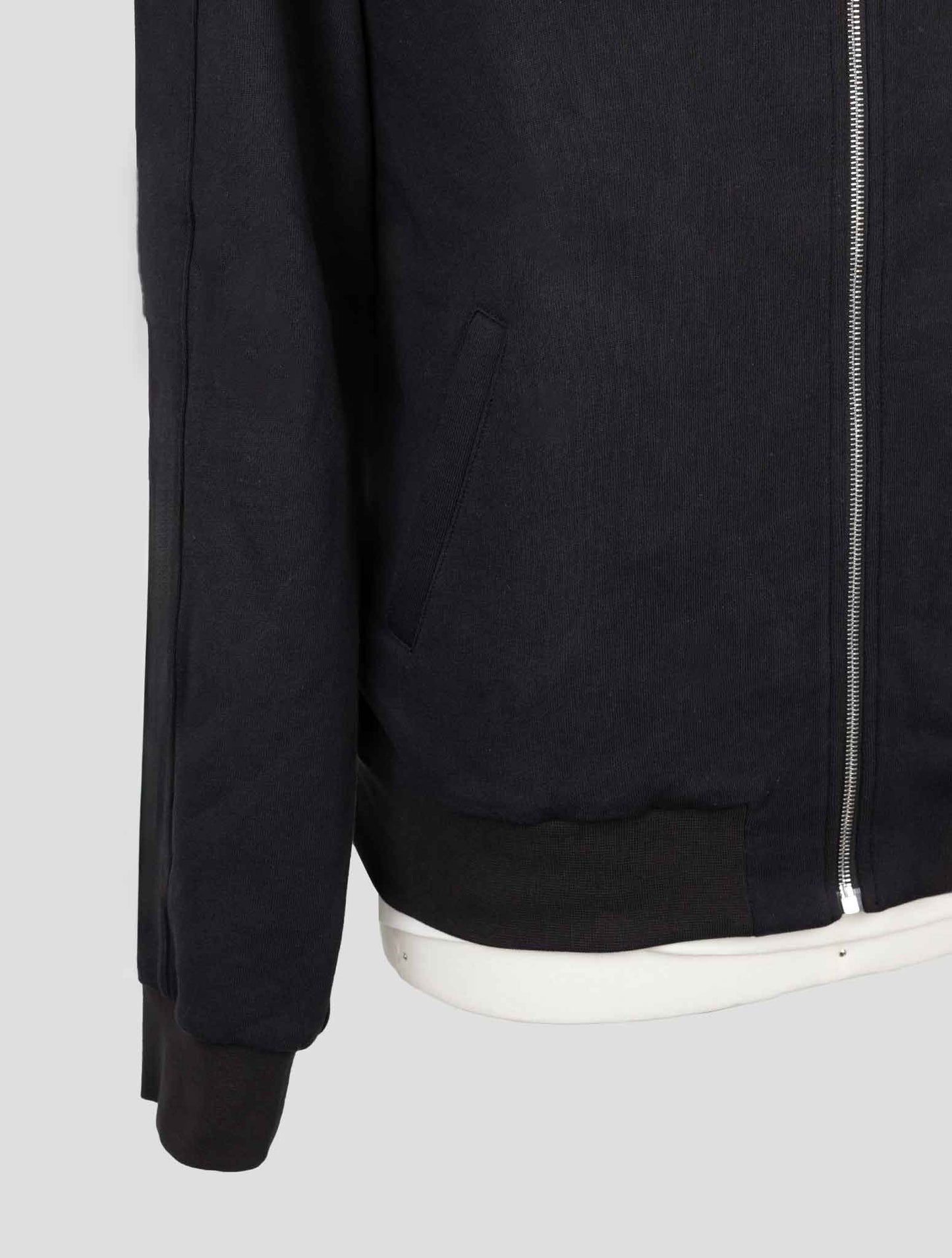 Kiton Knt Black Cotton Sweater Full Zip
