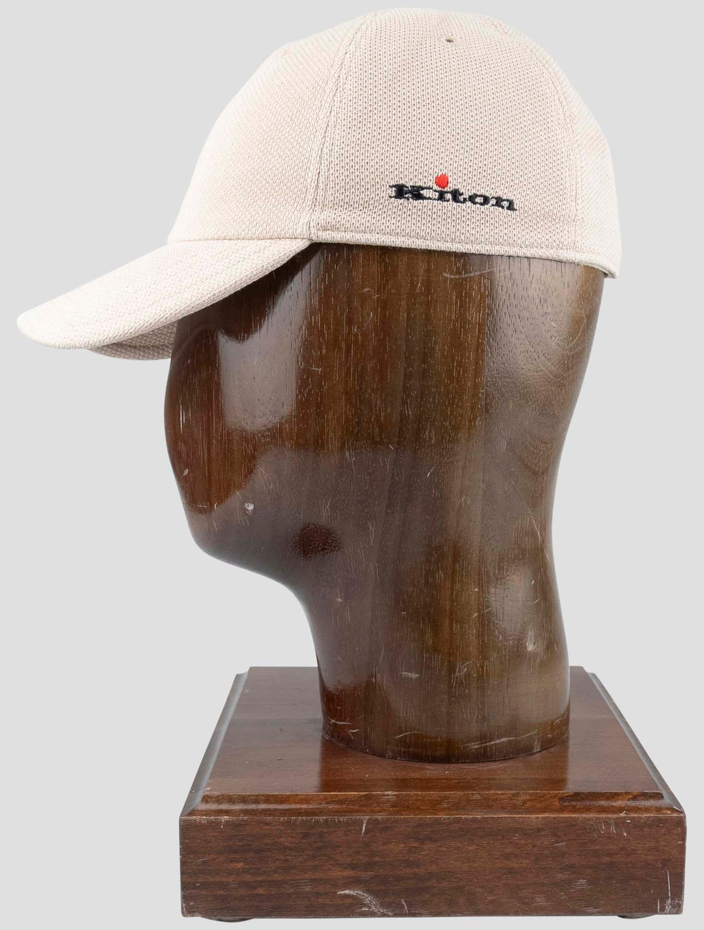 Kiton Beige Cotton Baseball Hat