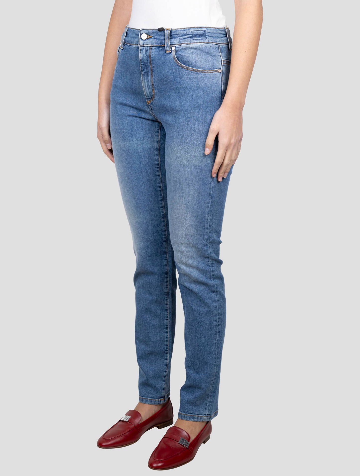 Kiton Blue Cotton Ea Jeans