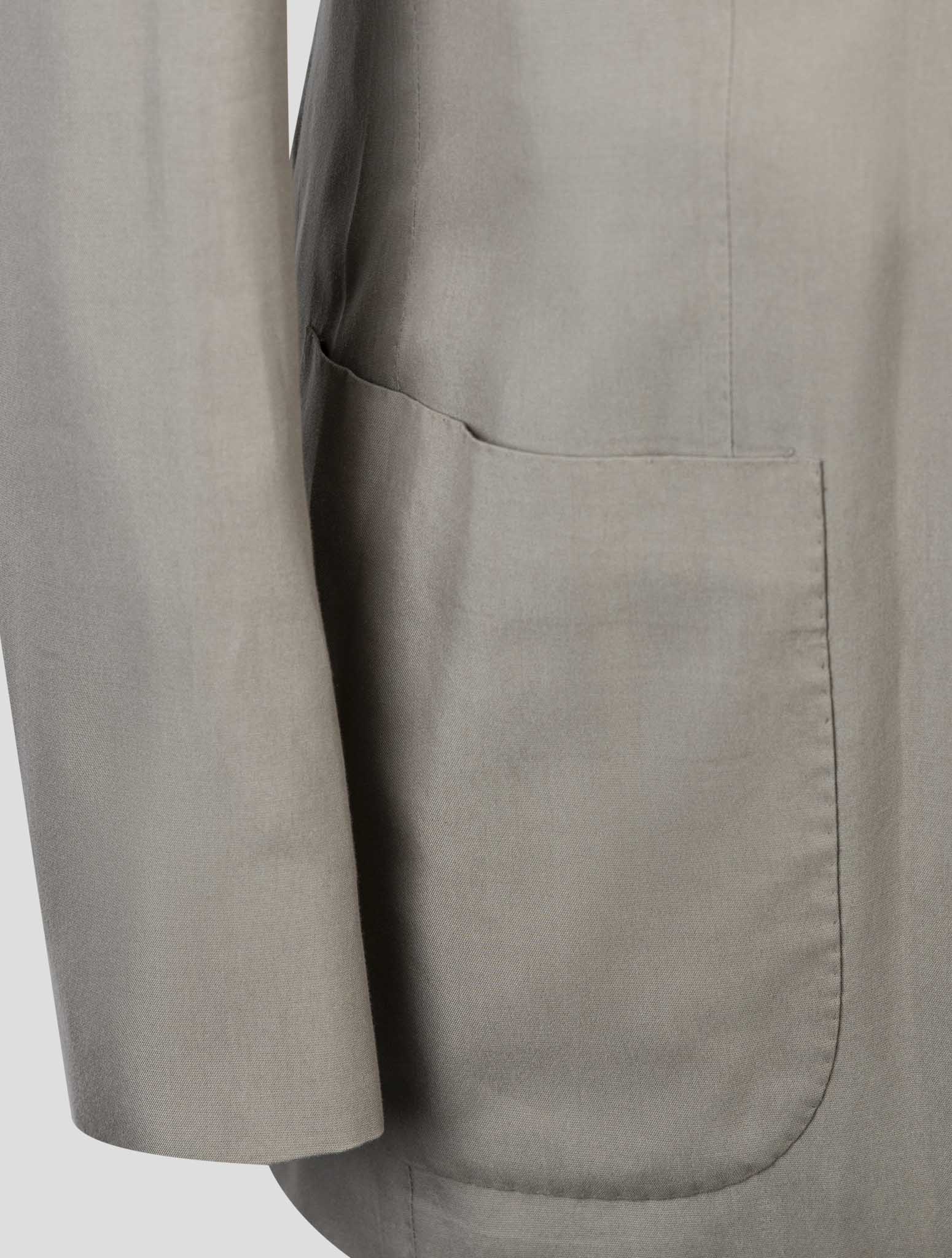 Kiton Taupe Lyocell Viscose Silk Suit