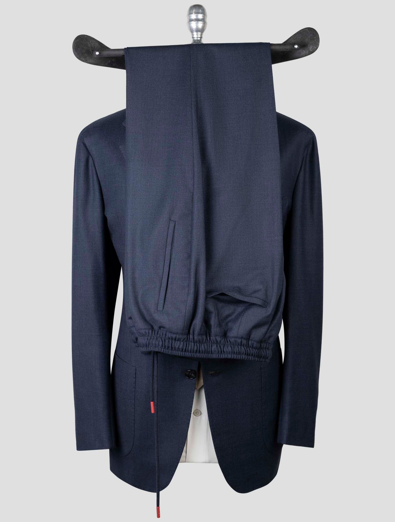 Kiton Blue Virgin Wool  Suit