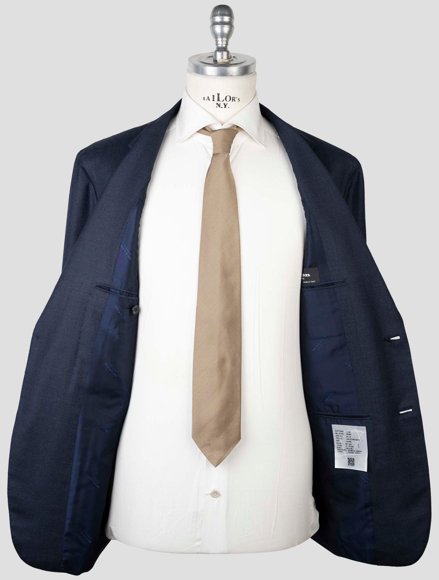 Kiton Blue Virgin Wool  Suit