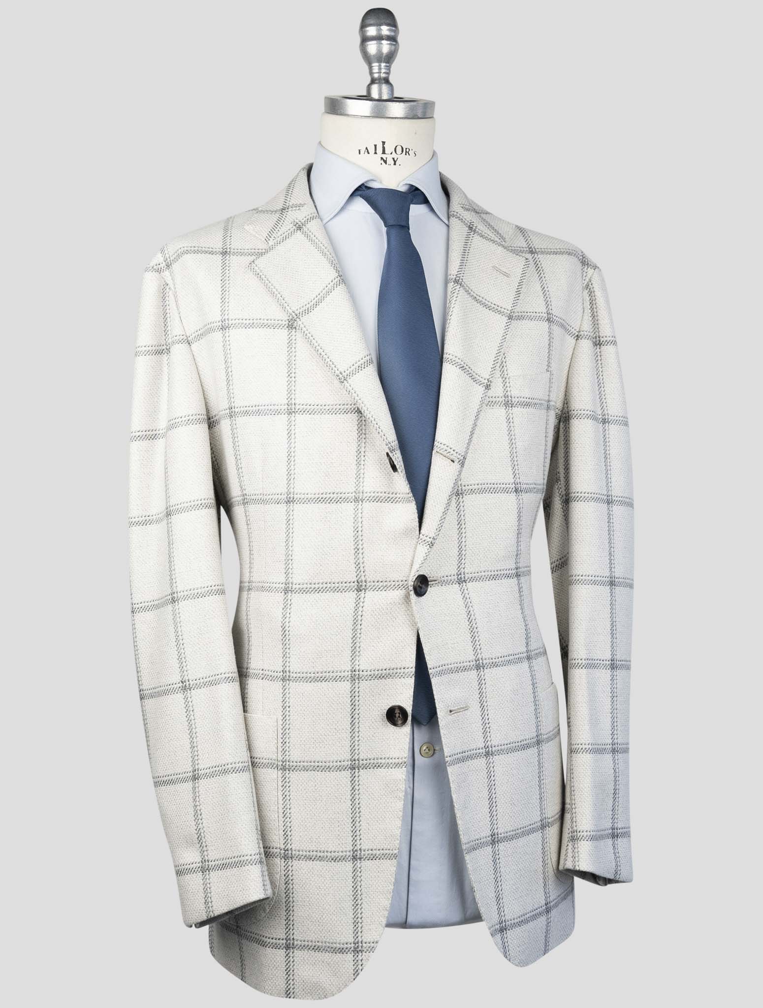 Kiton White Cashmere Blazer
