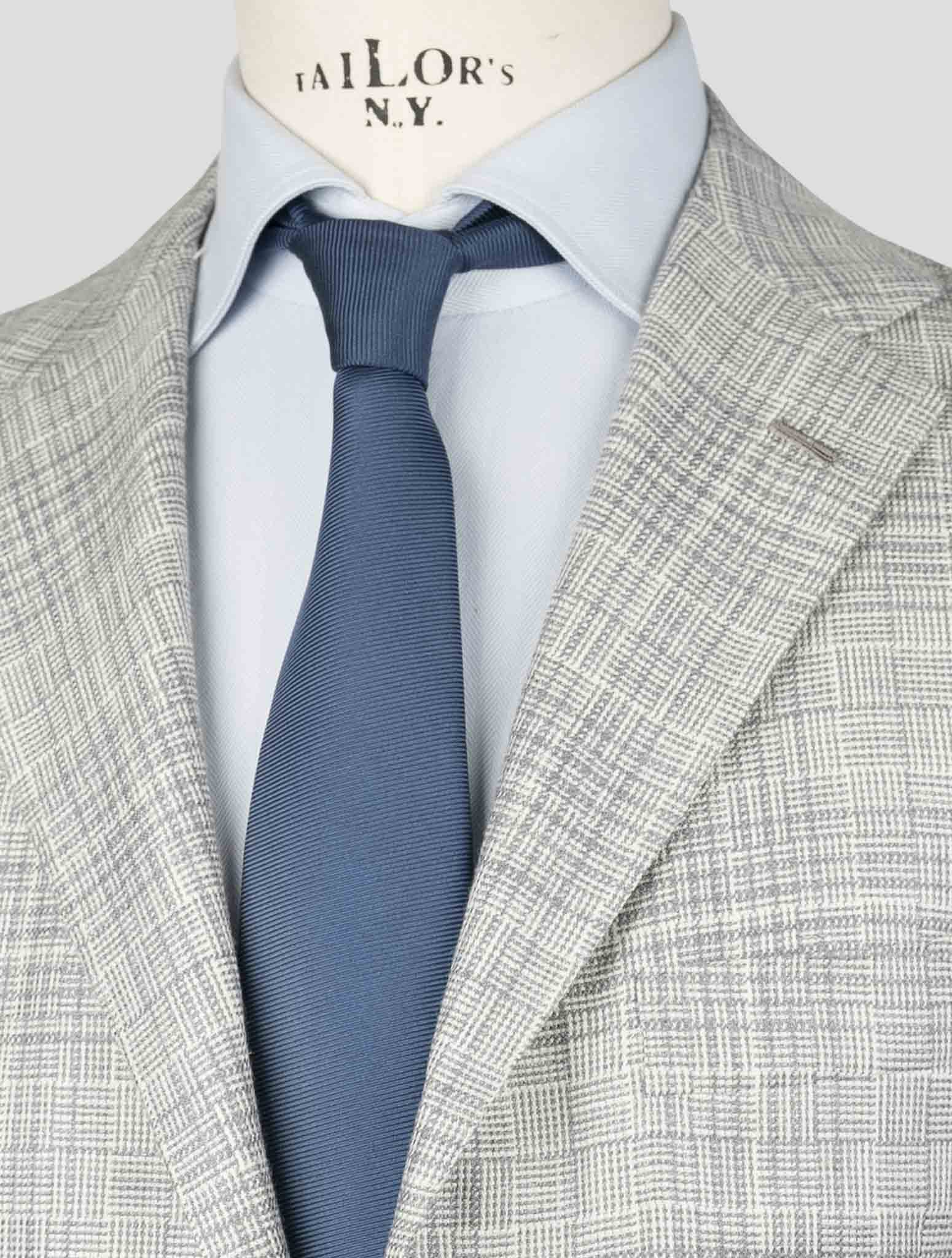 Kiton Gray Cashmere Virgin Wool Silk Linen Blazer