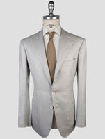 Kiton Gray Cashmere Silk Linen Blazer