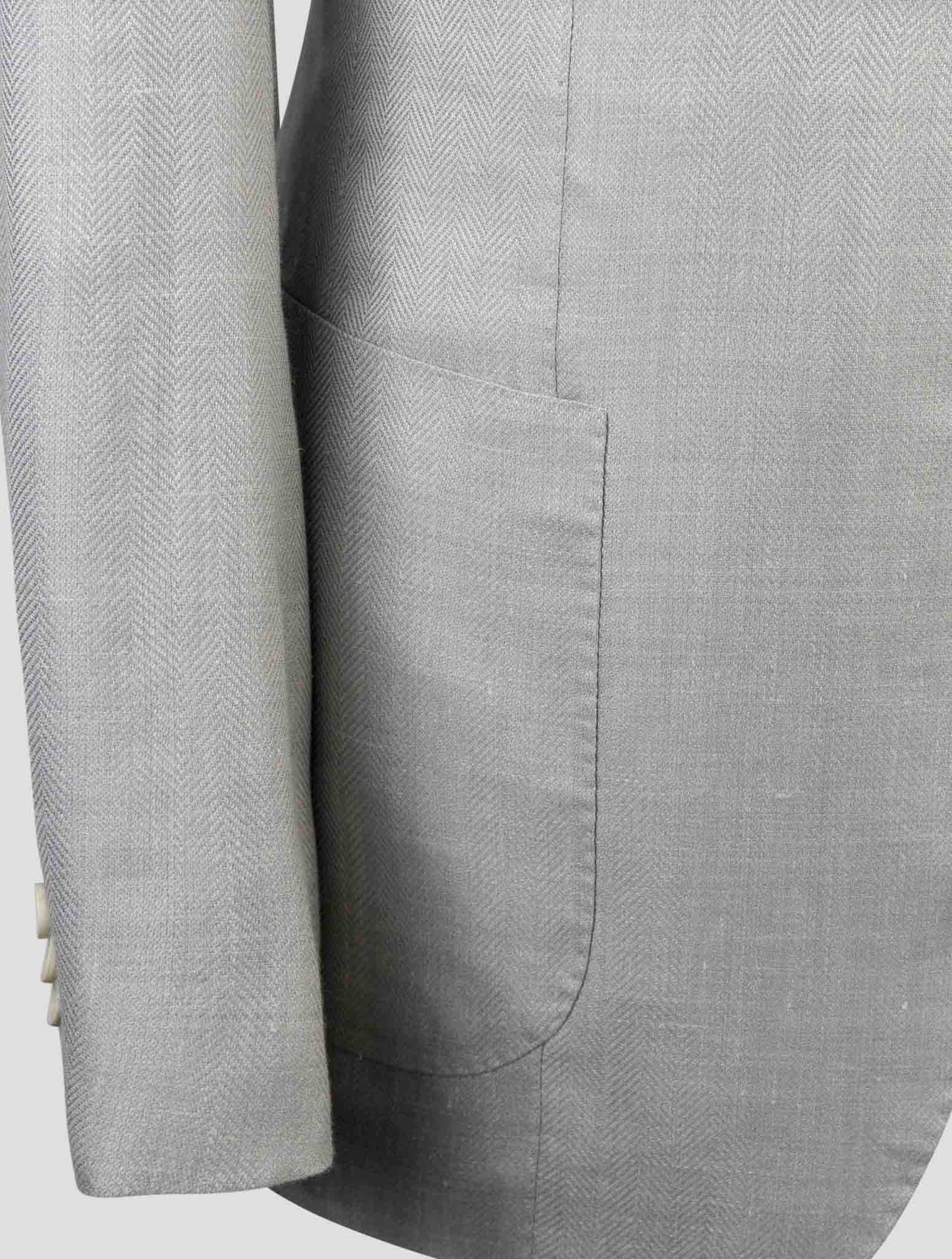 Kiton Gray Cashmere Silk Linen Blazer