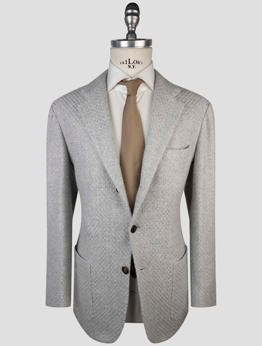 Kiton Gray Cashmere Blazer