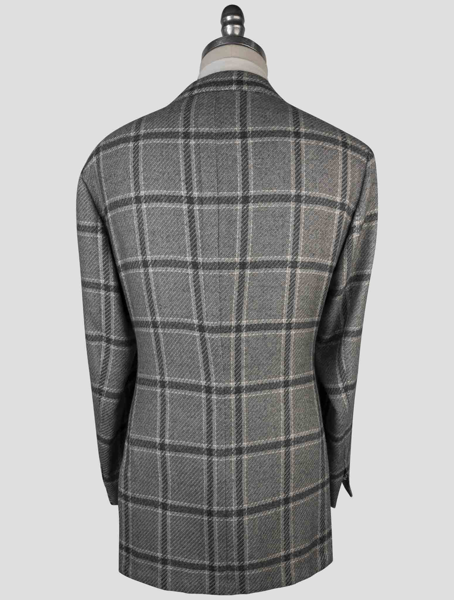 Kiton Gray Cashmere Blazer