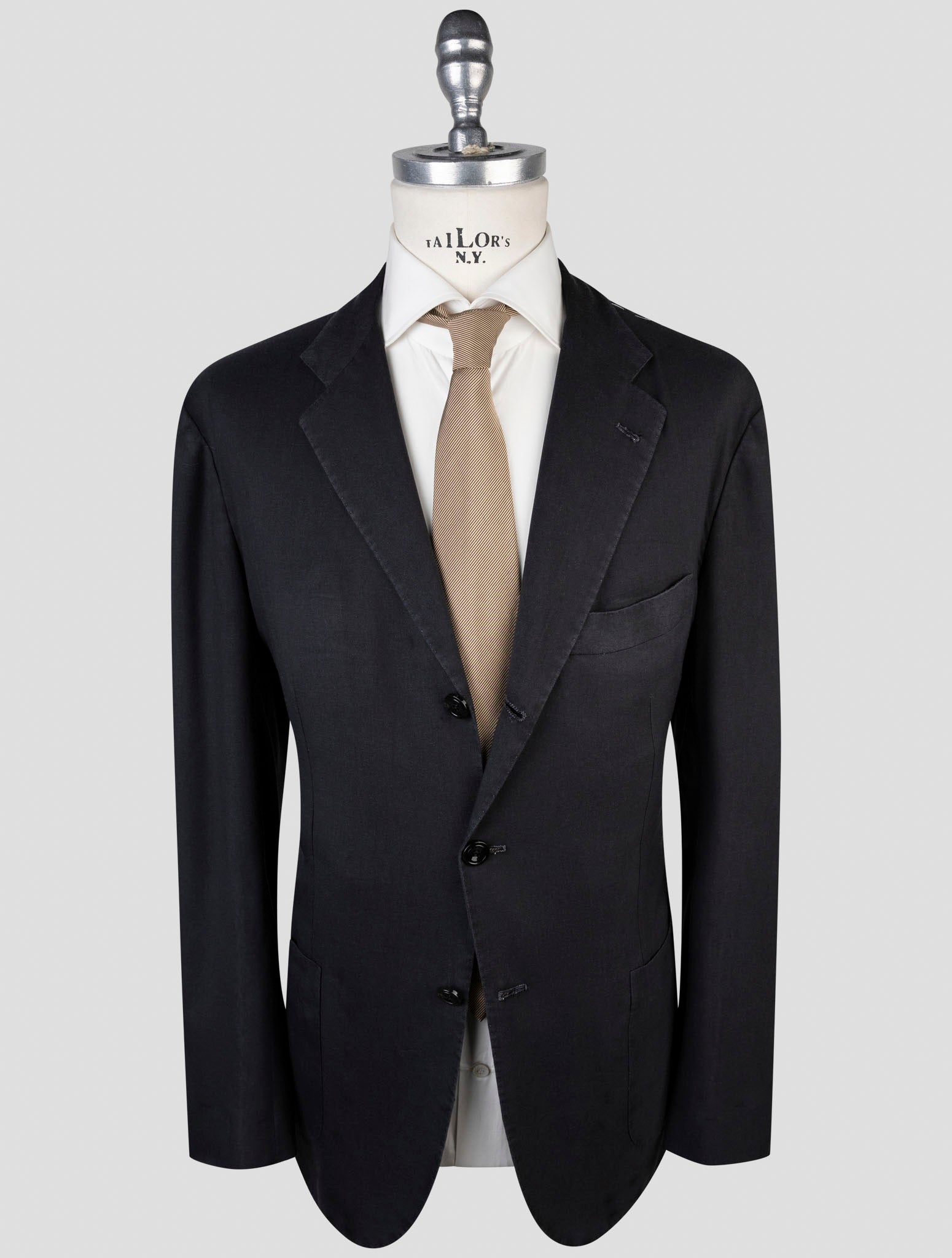 Kiton Black Cashmere Blazer
