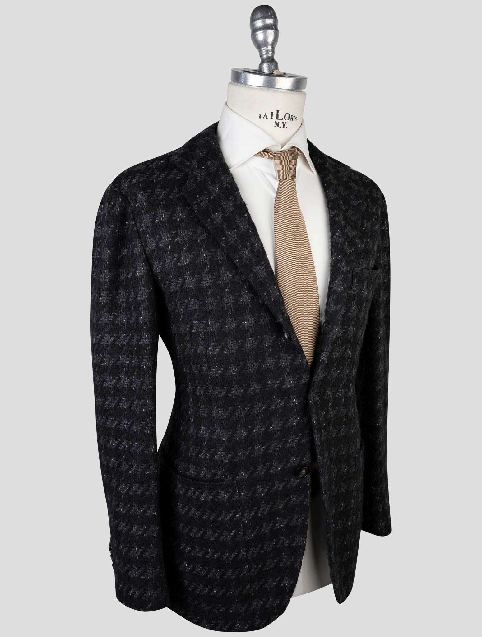 Kiton Dark Gray Cashmere Silk Blazer