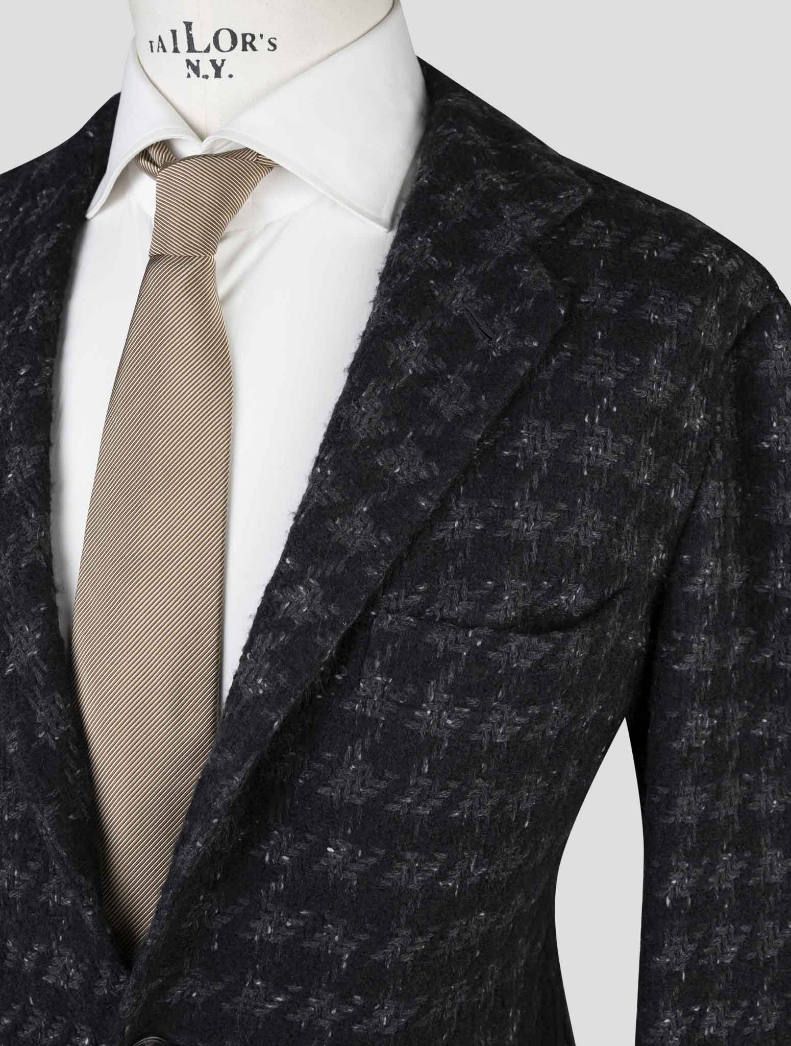 Kiton Dark Gray Cashmere Silk Blazer