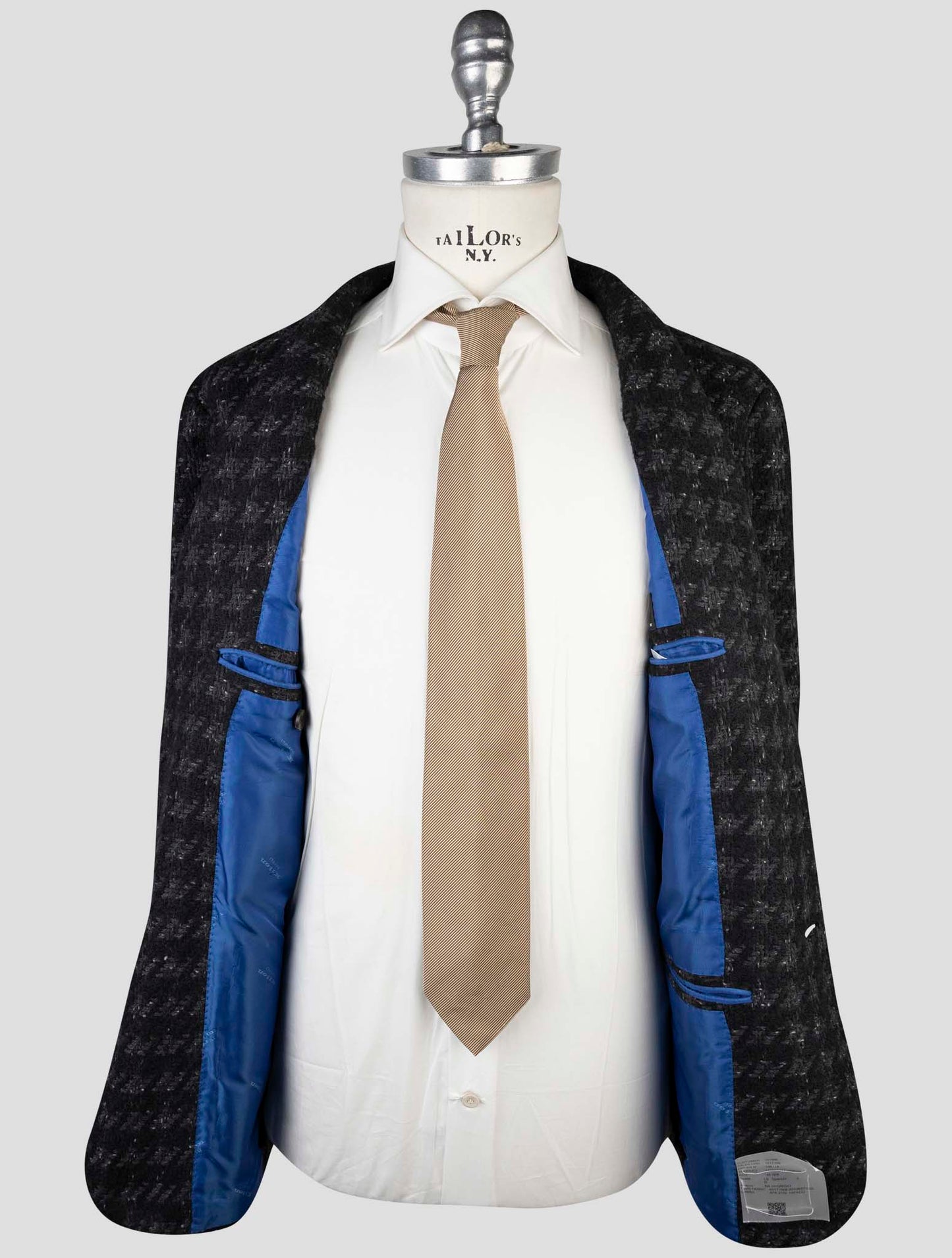 Kiton Dark Gray Cashmere Silk Blazer