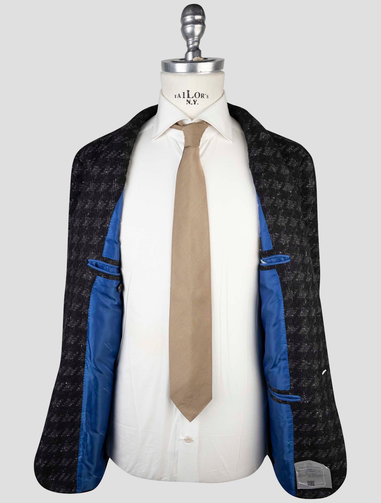 Kiton Dark Gray Cashmere Silk Blazer