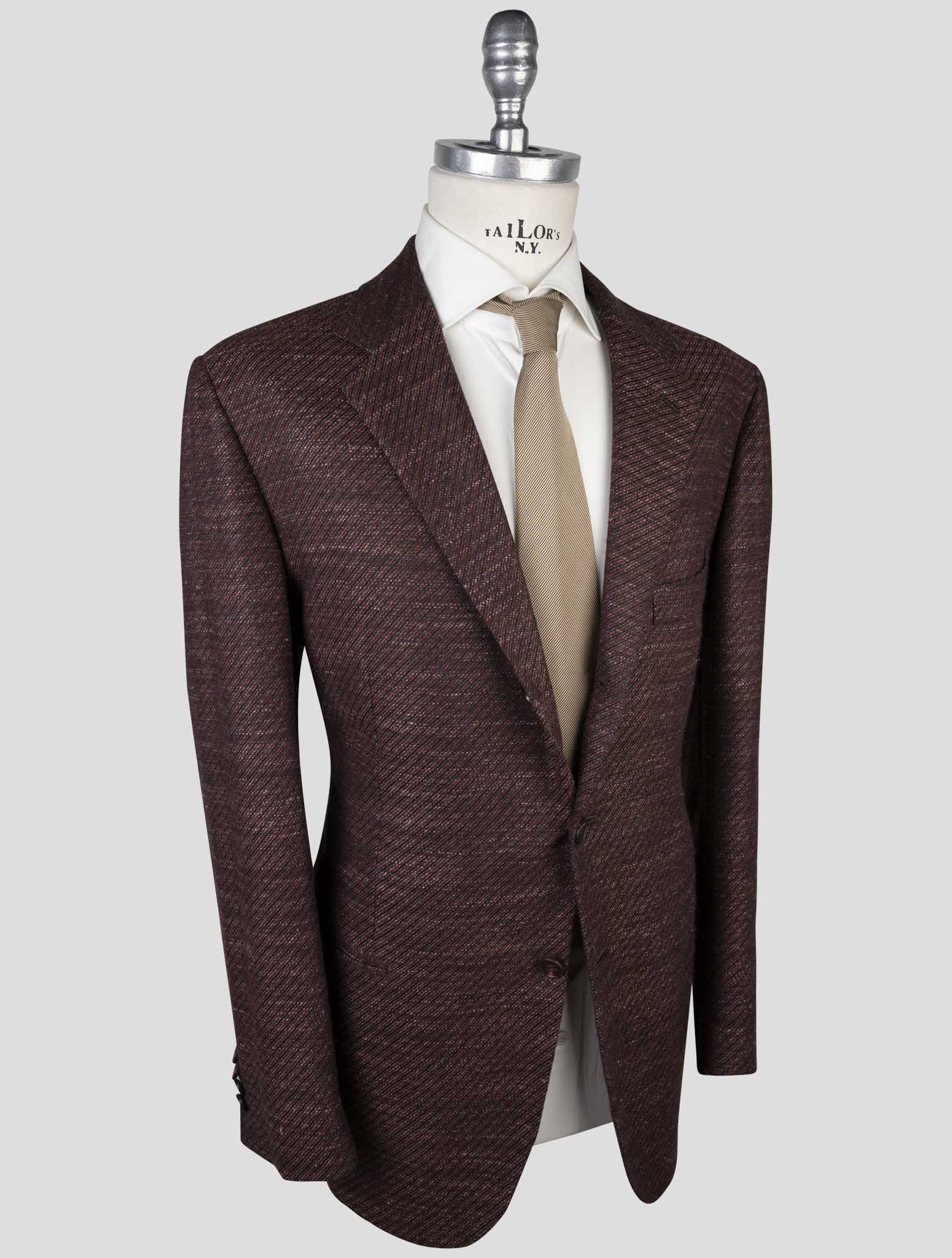 Kiton Multicolor Cashmere Virgin Wool Silk Linen Blazer side view