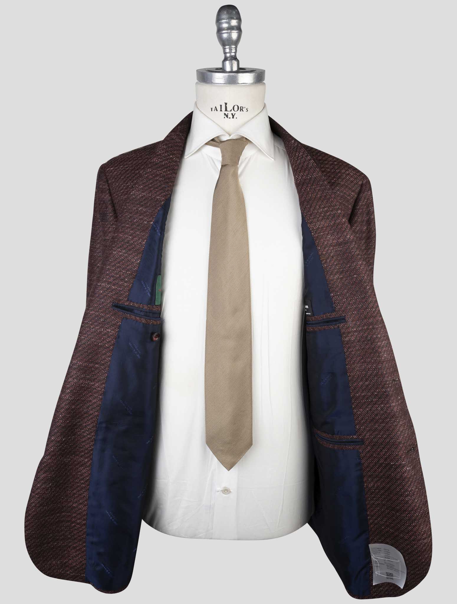Kiton Multicolor Cashmere Virgin Wool Silk Linen Blazer