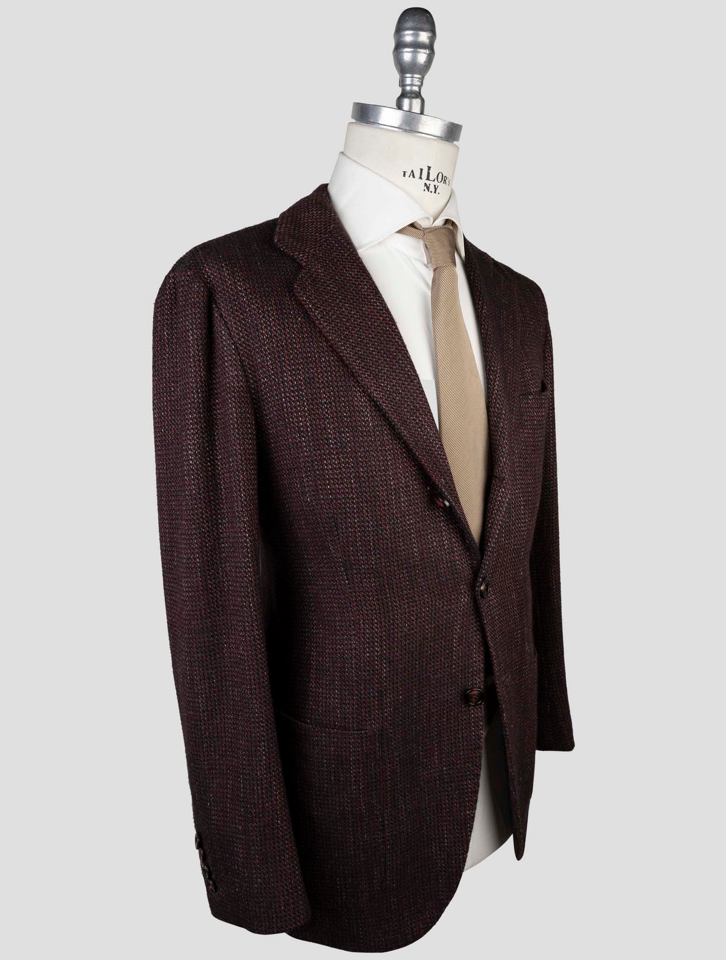 Kiton Multicolor Cashmere Virgin Wool Silk Linen Blazer