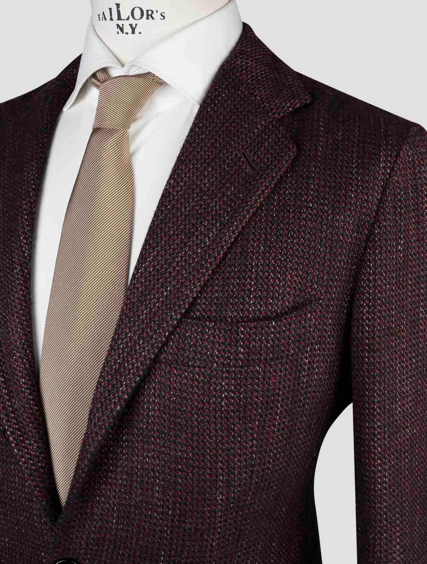 Kiton Multicolor Cashmere Virgin Wool Silk Linen Blazer