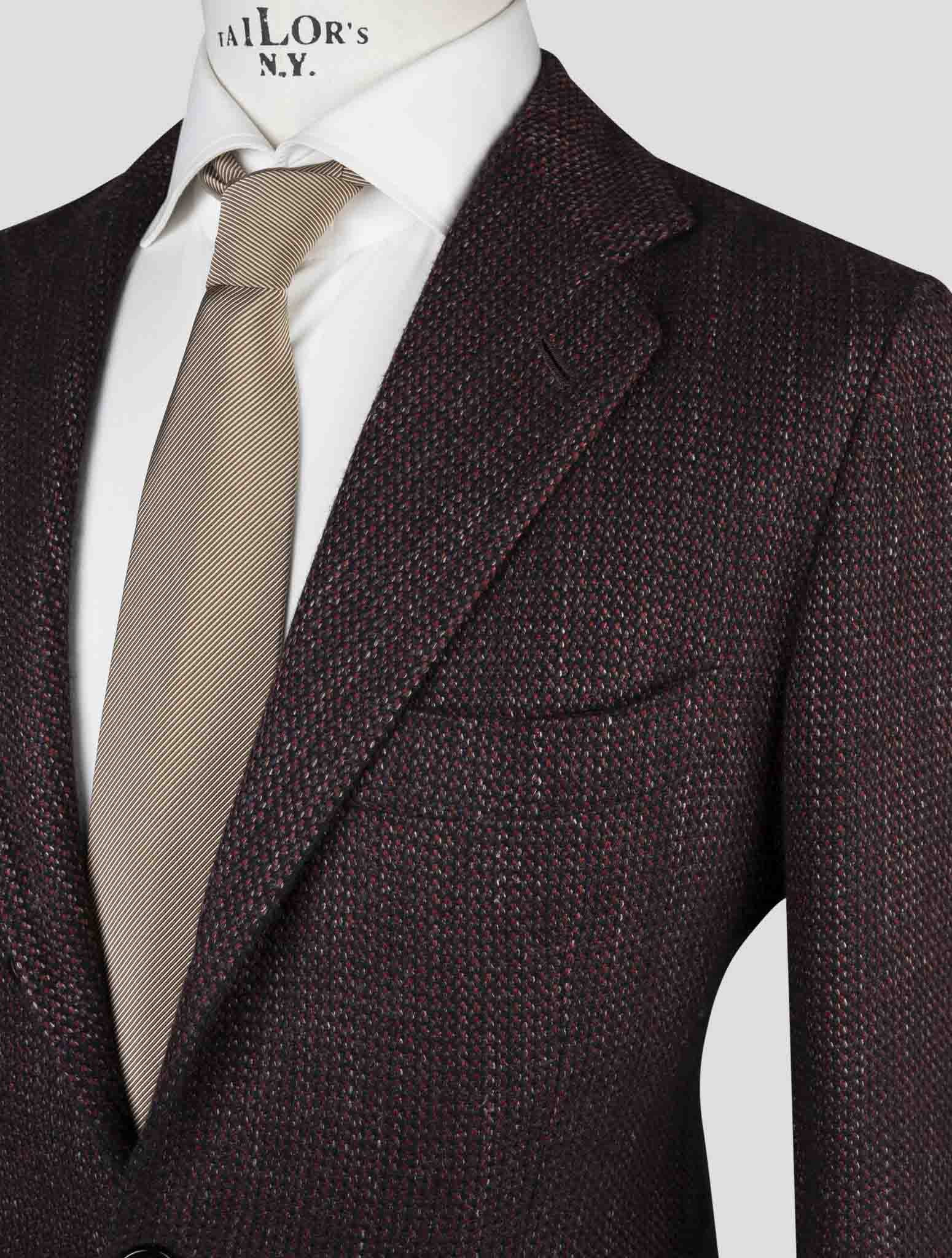 Kiton Multicolor Cashmere Virgin Wool Silk Linen Blazer