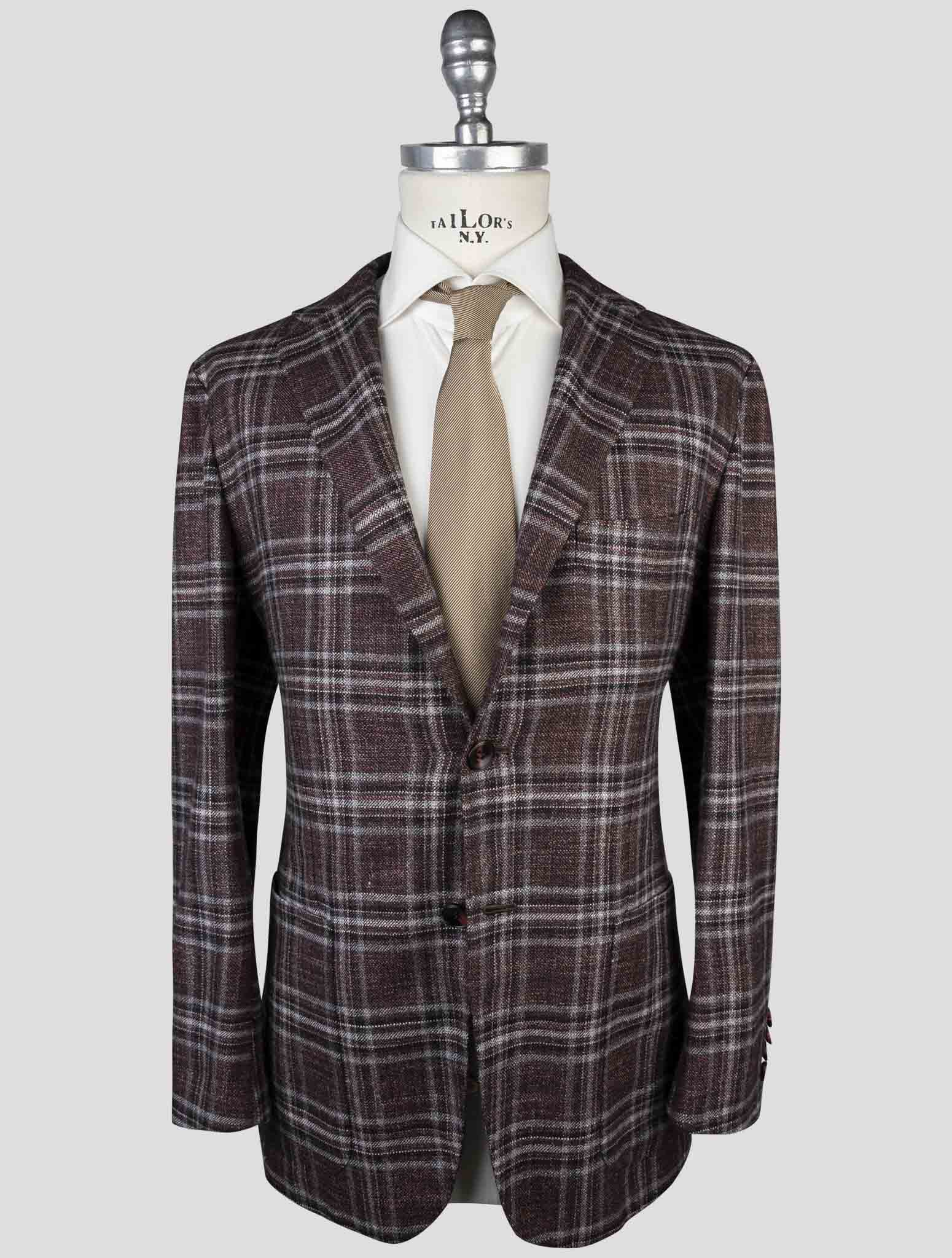Kiton Multicolor Cashmere Virgin Wool Silk Linen Blazer Ug90K01T0321000 Blazers