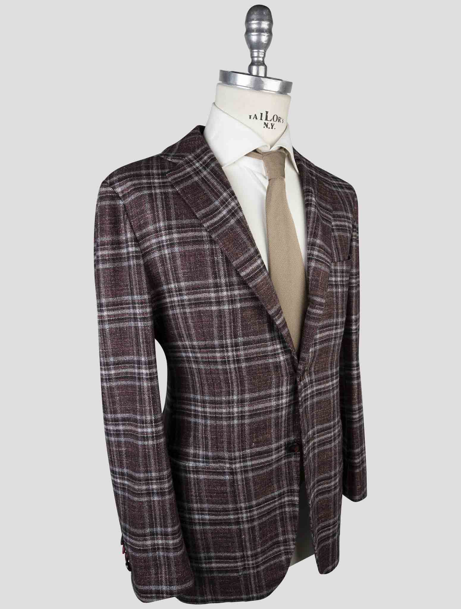 Kiton Multicolor Cashmere Virgin Wool Silk Linen Blazer