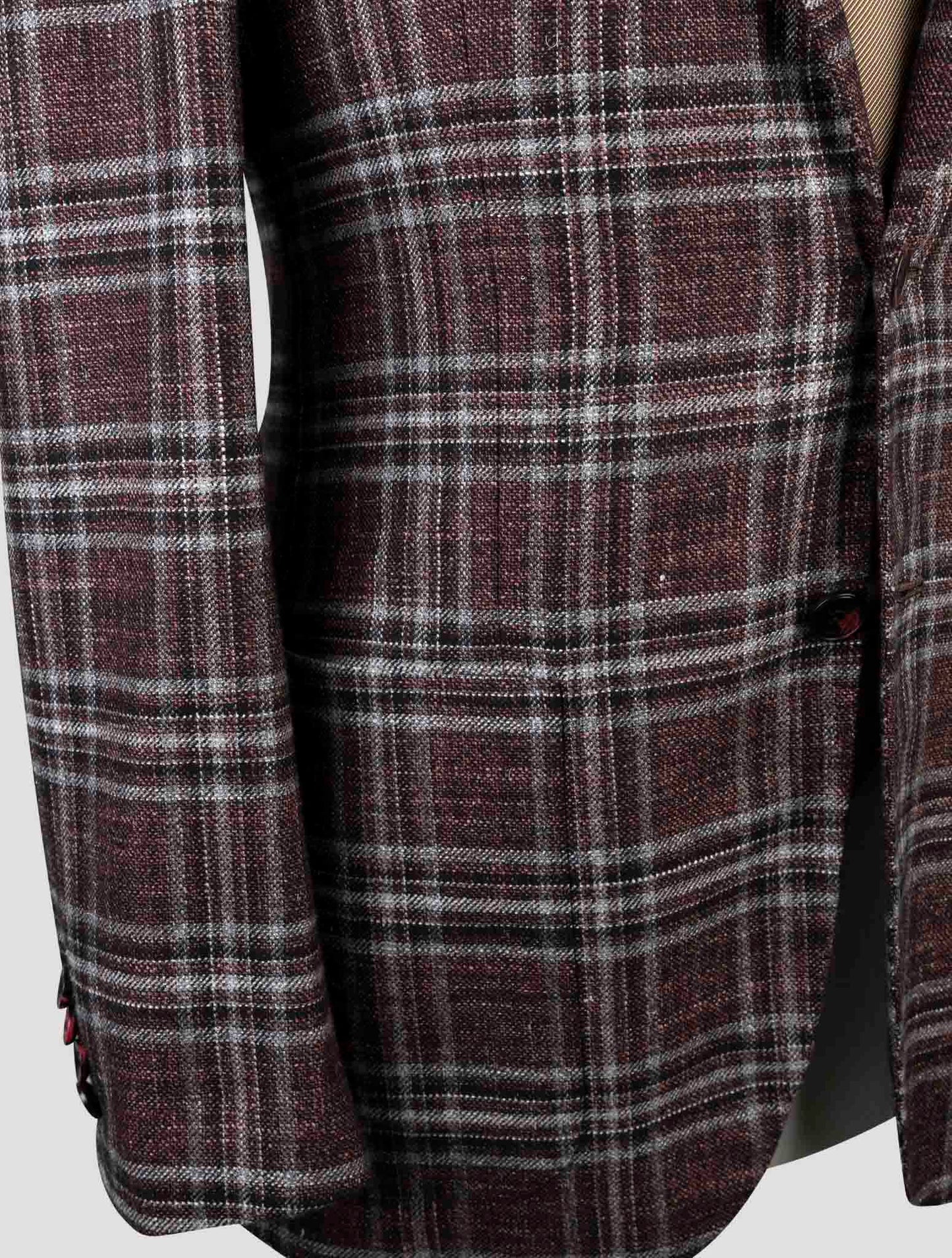 Kiton Multicolor Cashmere Virgin Wool Silk Linen Blazer