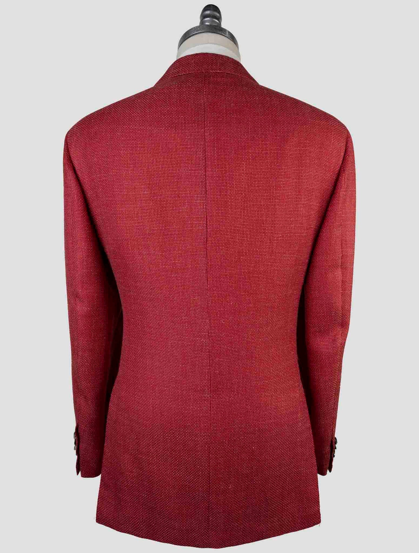 Kiton Red  Cashmere Linen Silk Blazer