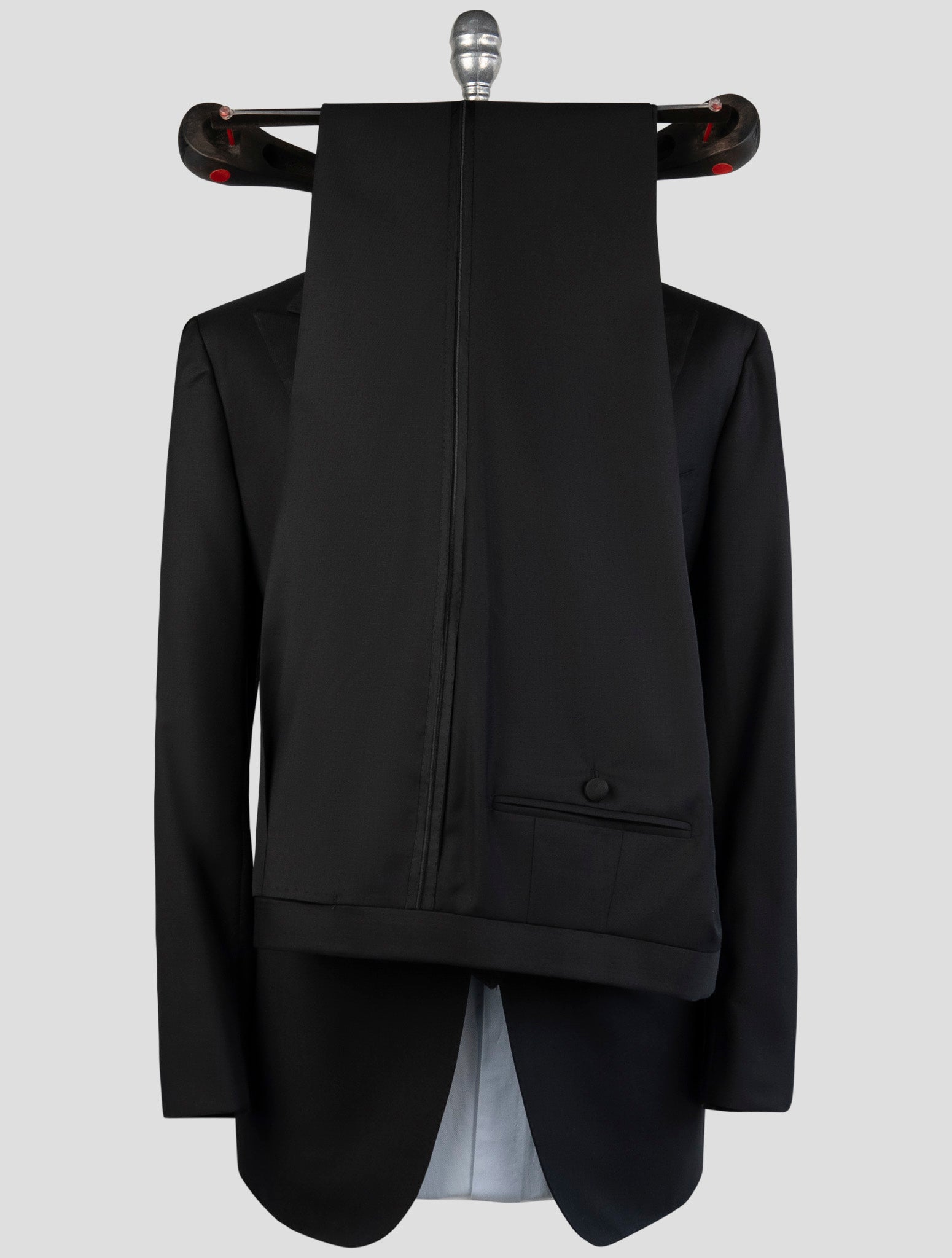 Kiton Black Wool 14 Micron Suit