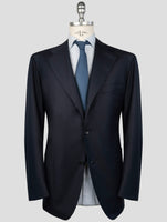 Kiton Blue Wool Blazer