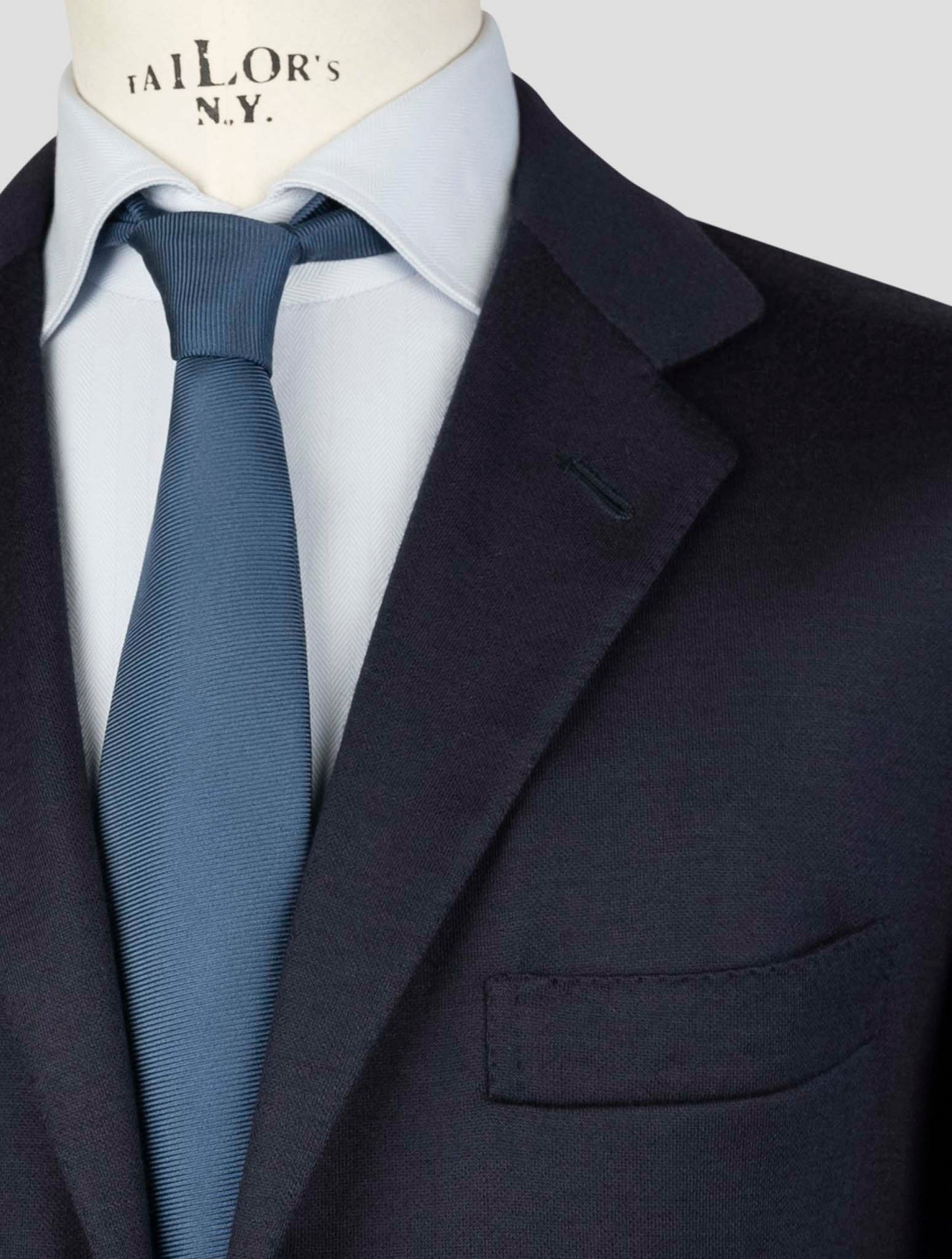 Kiton Blue Cashmere Pl Blazer