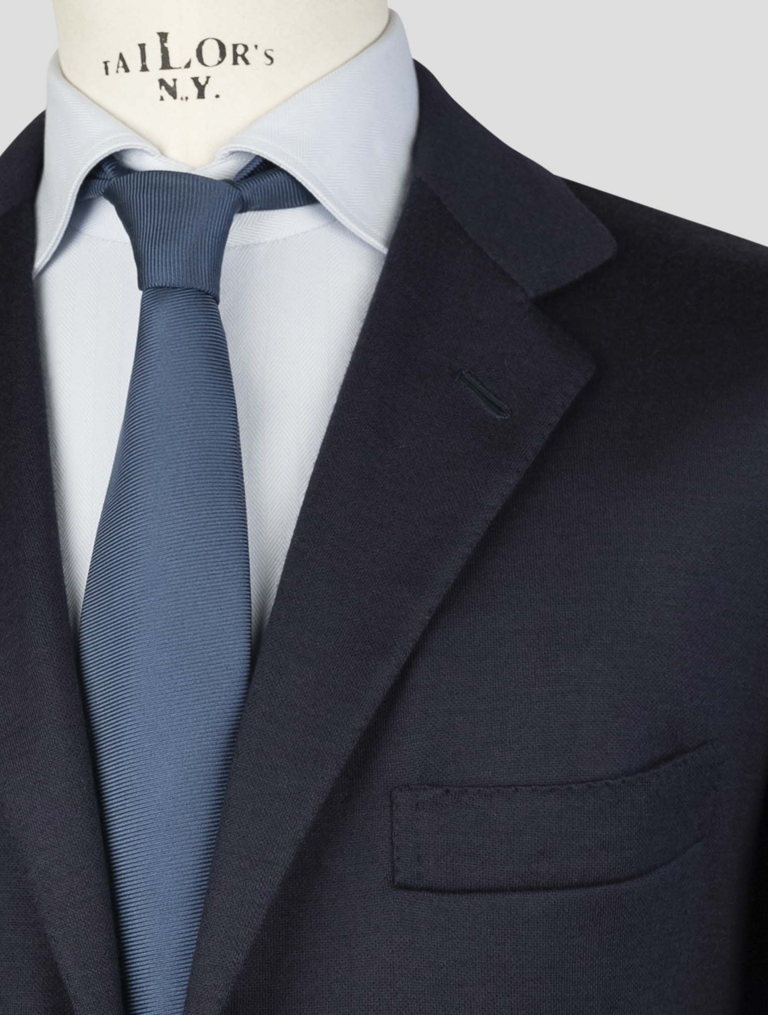 Kiton Blue Cashmere Pl Blazer
