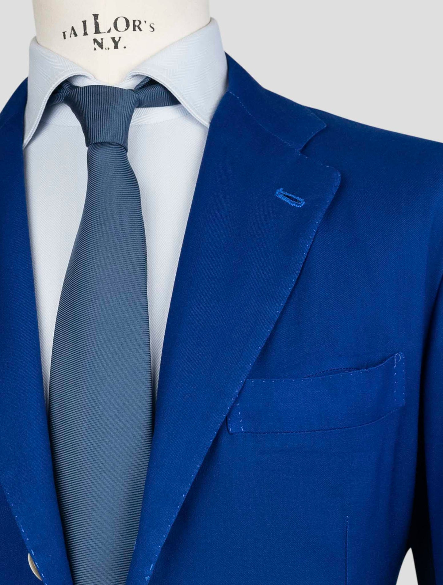 Kiton Blue Cashmere Blazer