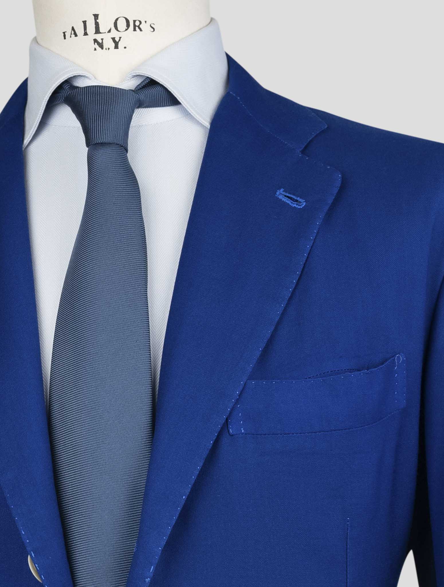 Kiton Blue Cashmere Blazer