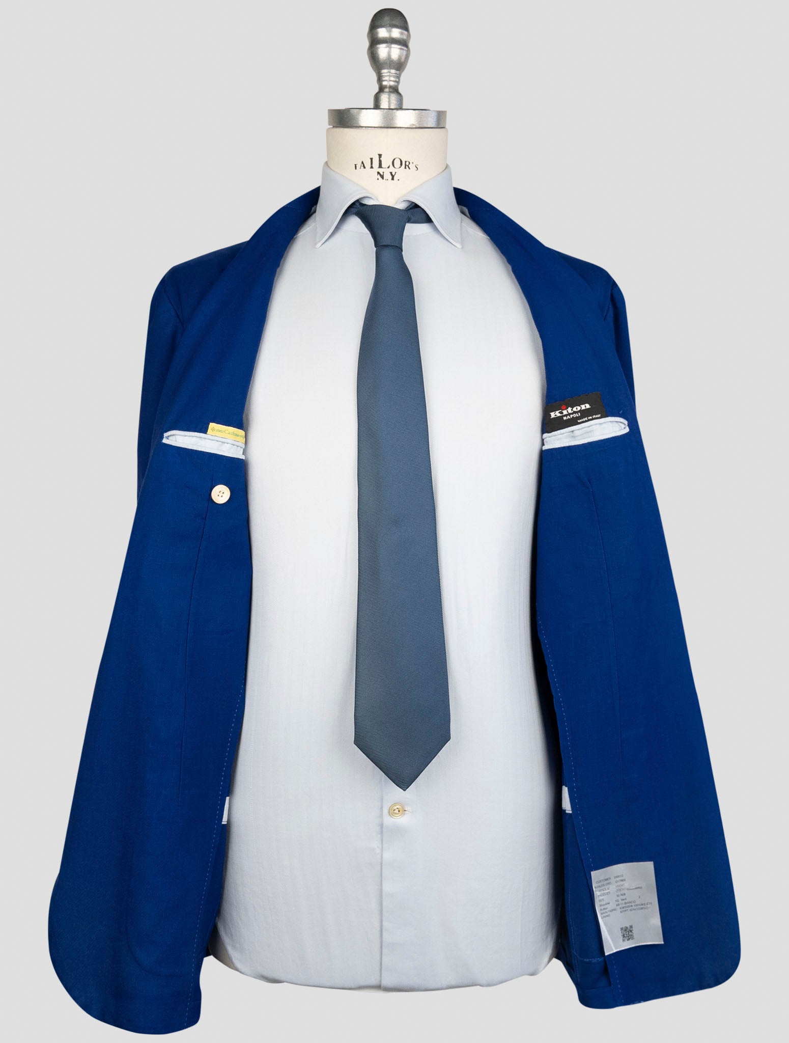 Kiton Blue Cashmere Blazer