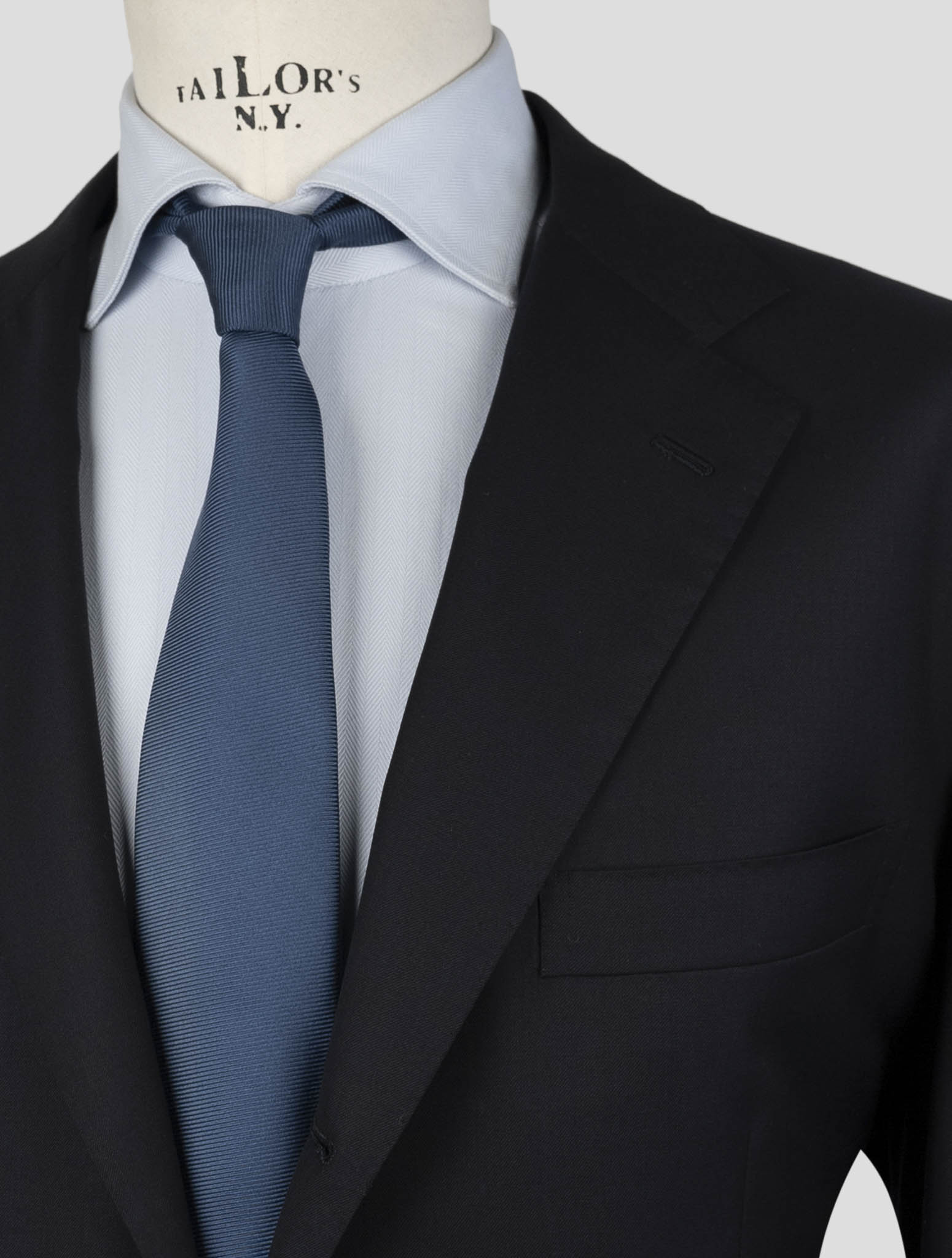 Kiton Blue Wool 14 Micron Suit