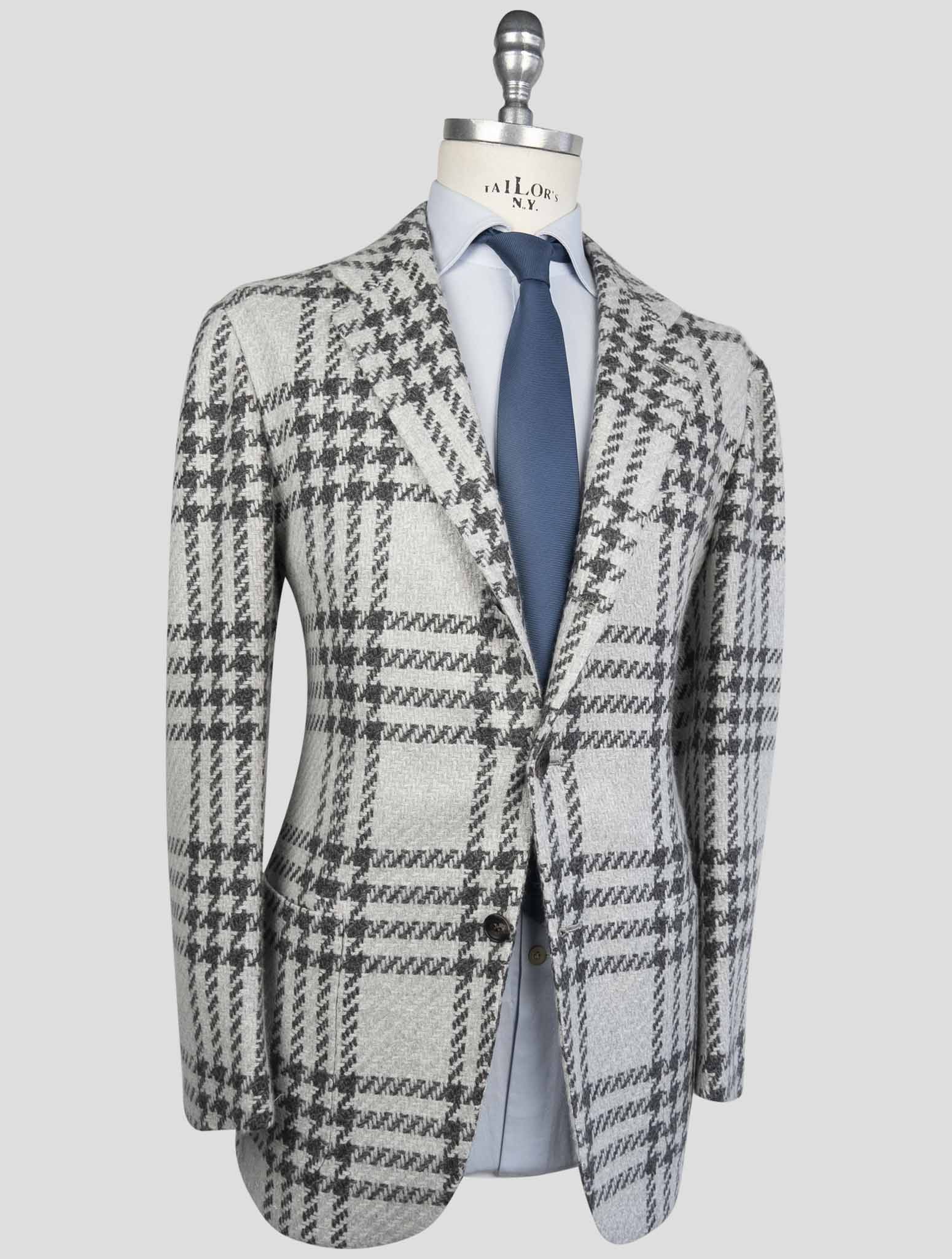 Kiton Gray Cashmere Blazer