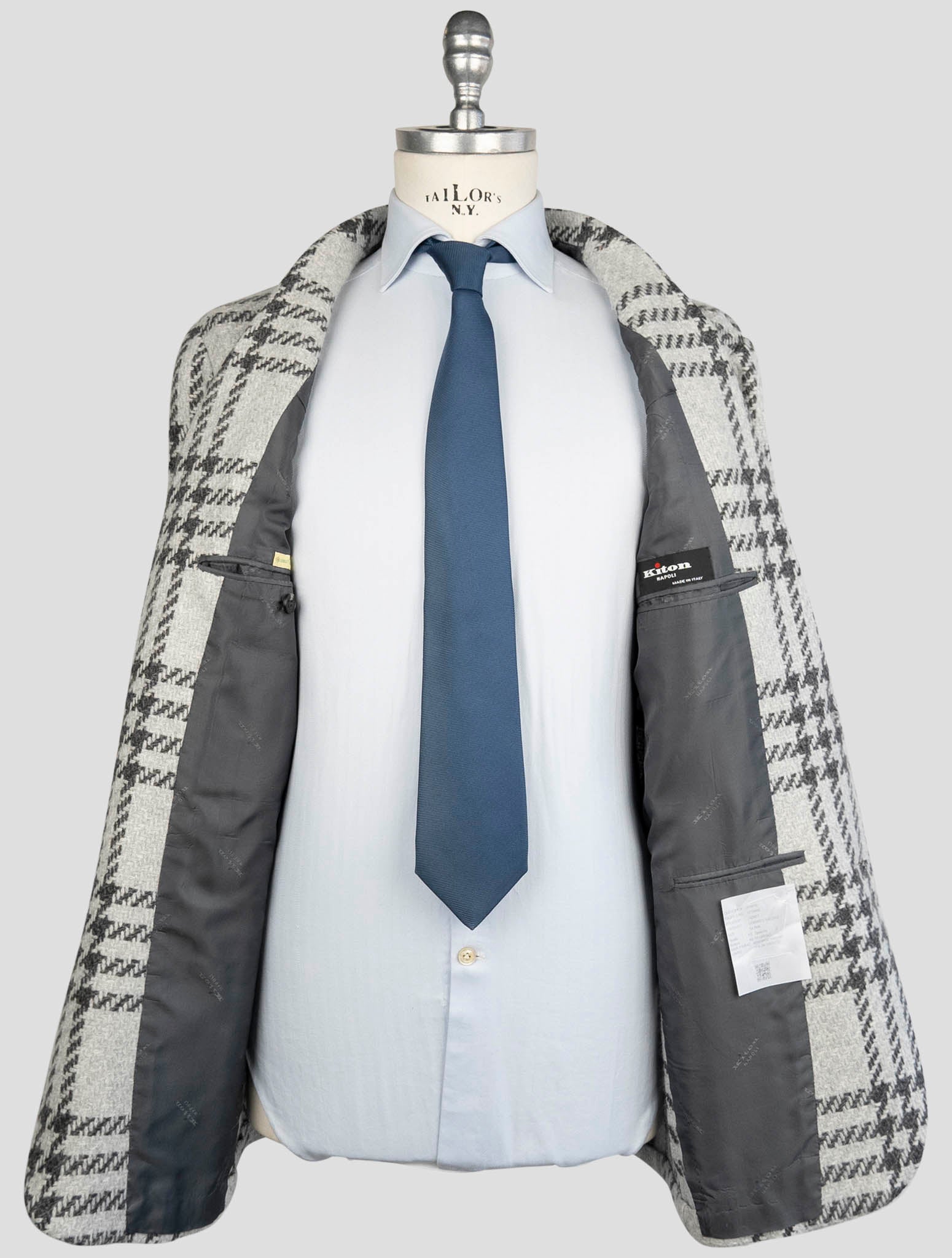 Kiton Gray Cashmere Blazer