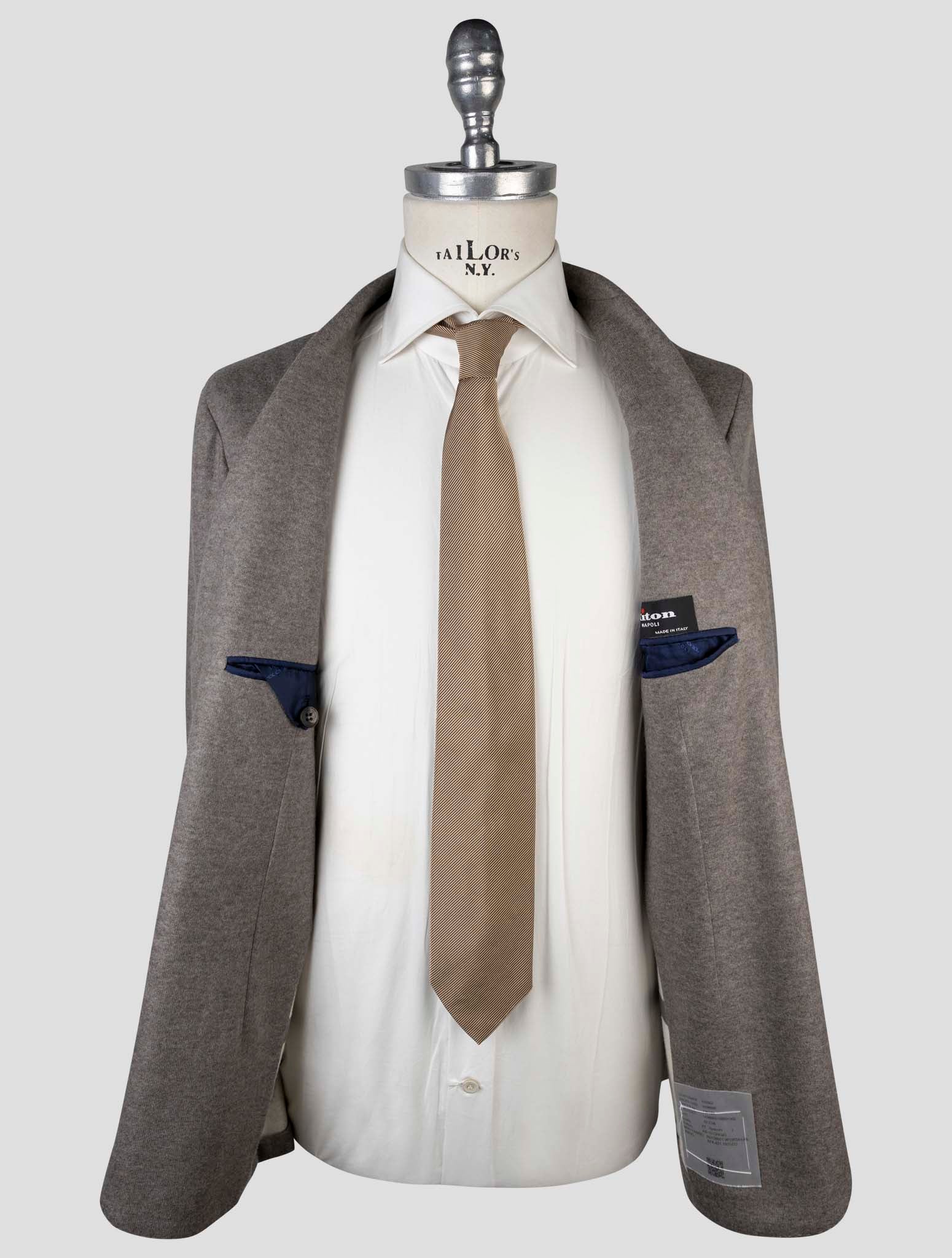 Kiton Gray Cashmere Pa Blazer