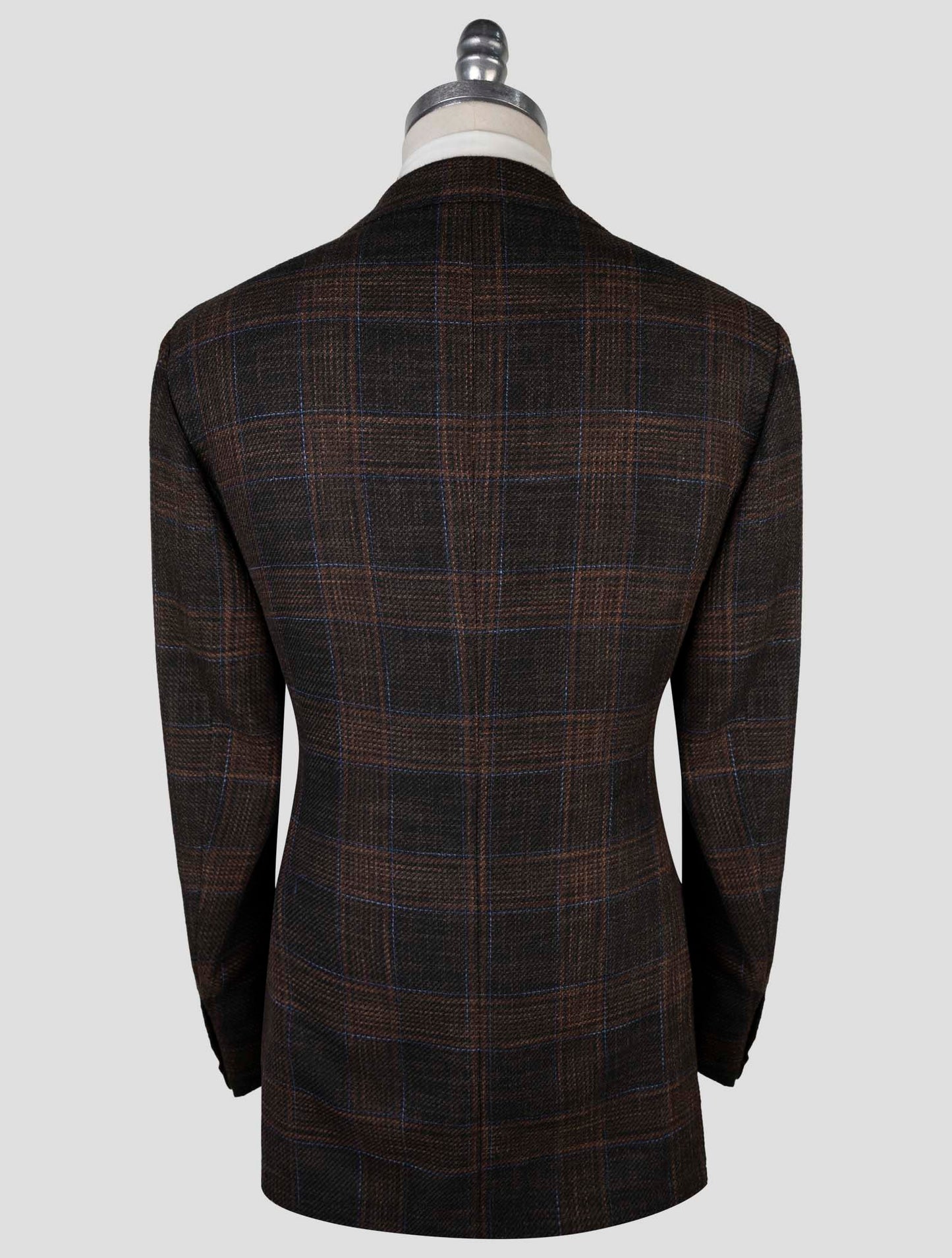 Kiton Brown Cashmere Silk Cotton Virgin Wool Pa Blazer