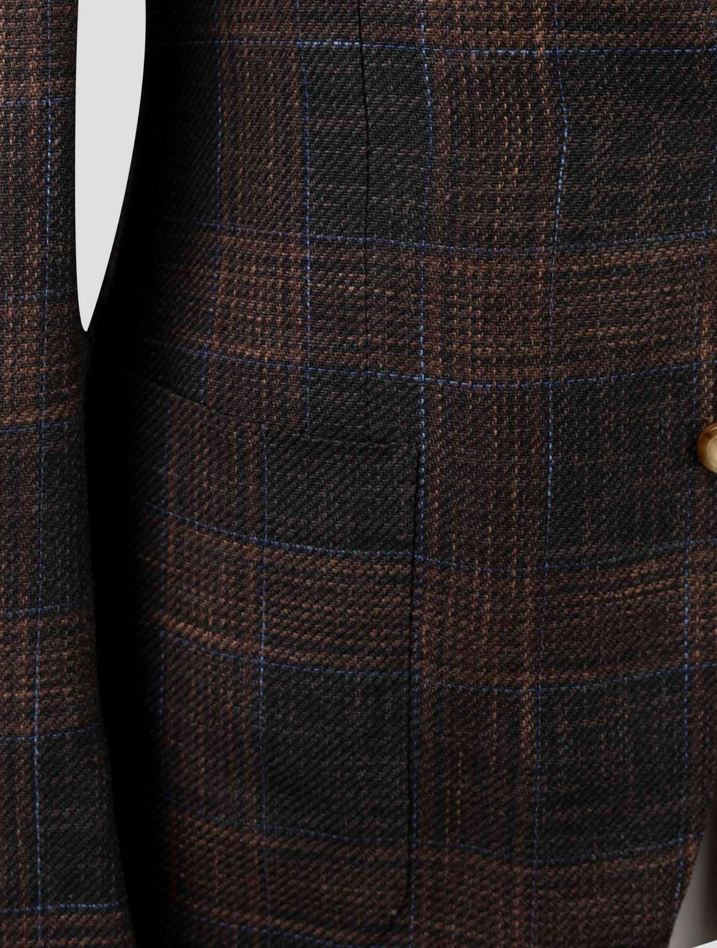 Kiton Brown Cashmere Silk Cotton Virgin Wool Pa Blazer