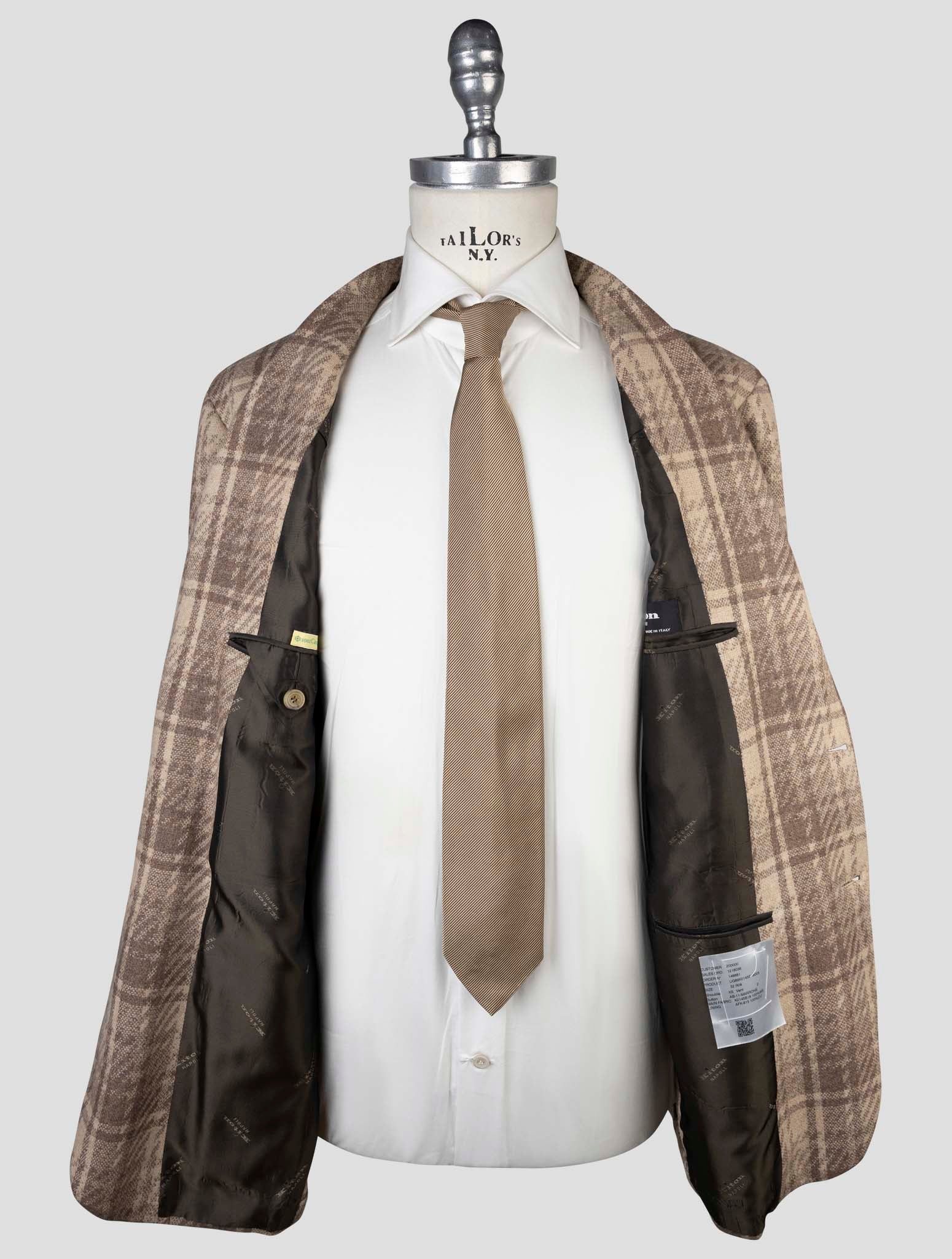 Kiton Brown Cashmere Blazer